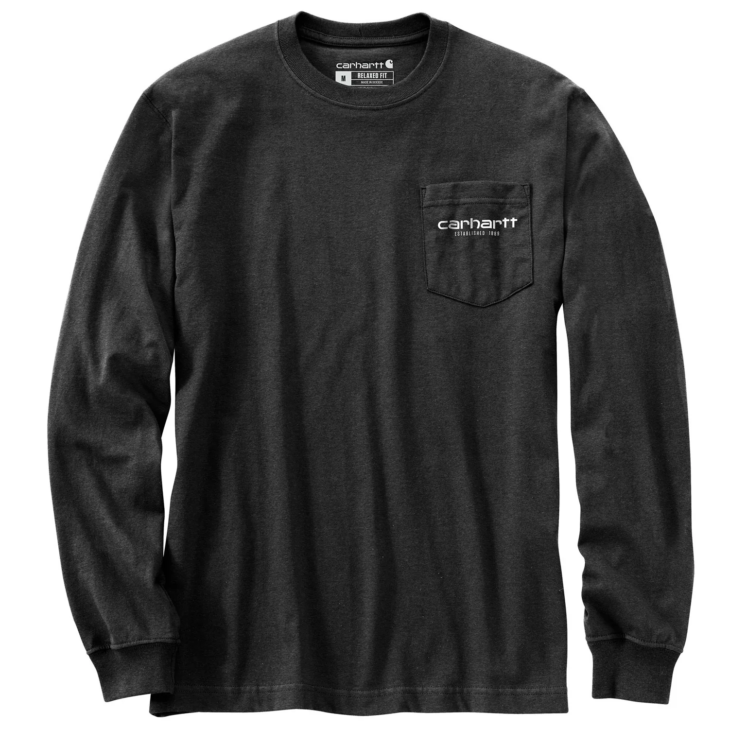 Carhartt Men's Relaxed Fit Heavyweight Pocket "C" Graphic Long Sleeve T-Shirt - Image 2