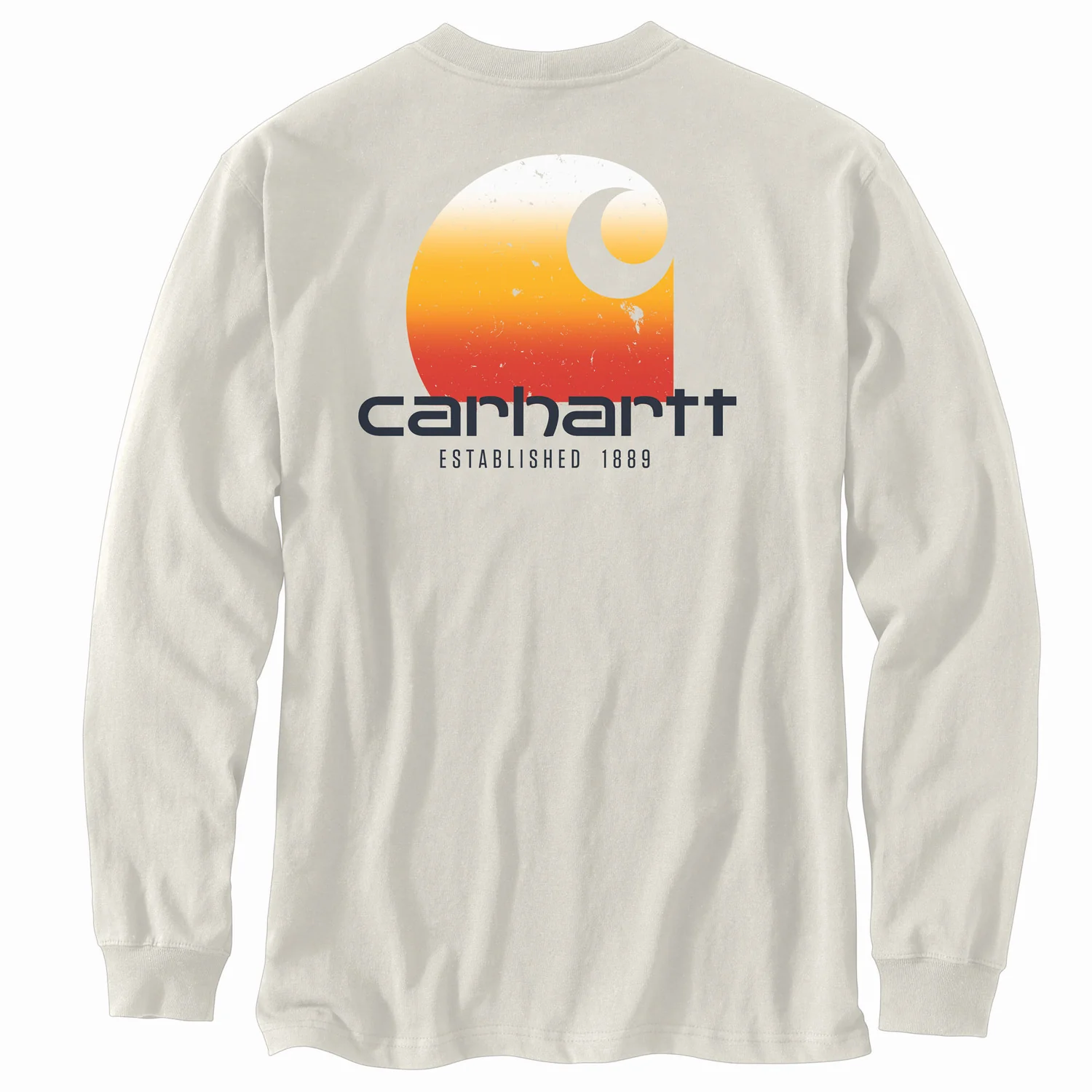 Carhartt Men's Relaxed Fit Heavyweight Pocket "C" Graphic Long Sleeve T-Shirt - Image 3