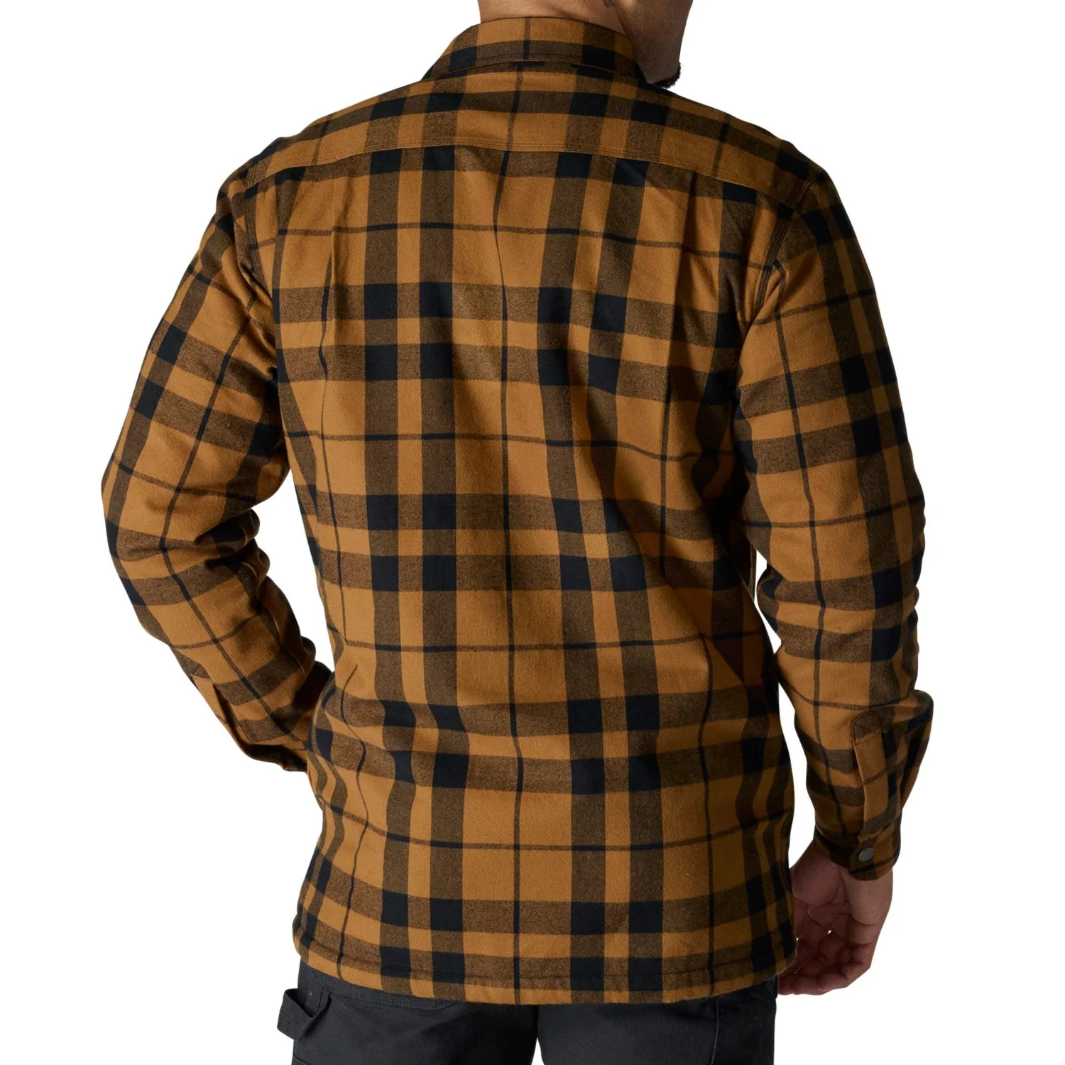 Carhartt Men's Relaxed Fit Sherpa-Lined Long Sleeve Flannel Shirt Jac - Image 14