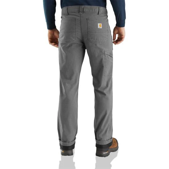Carhartt Men's Flannel Lined Rugged Flex® Rigby Dungaree - Image 3