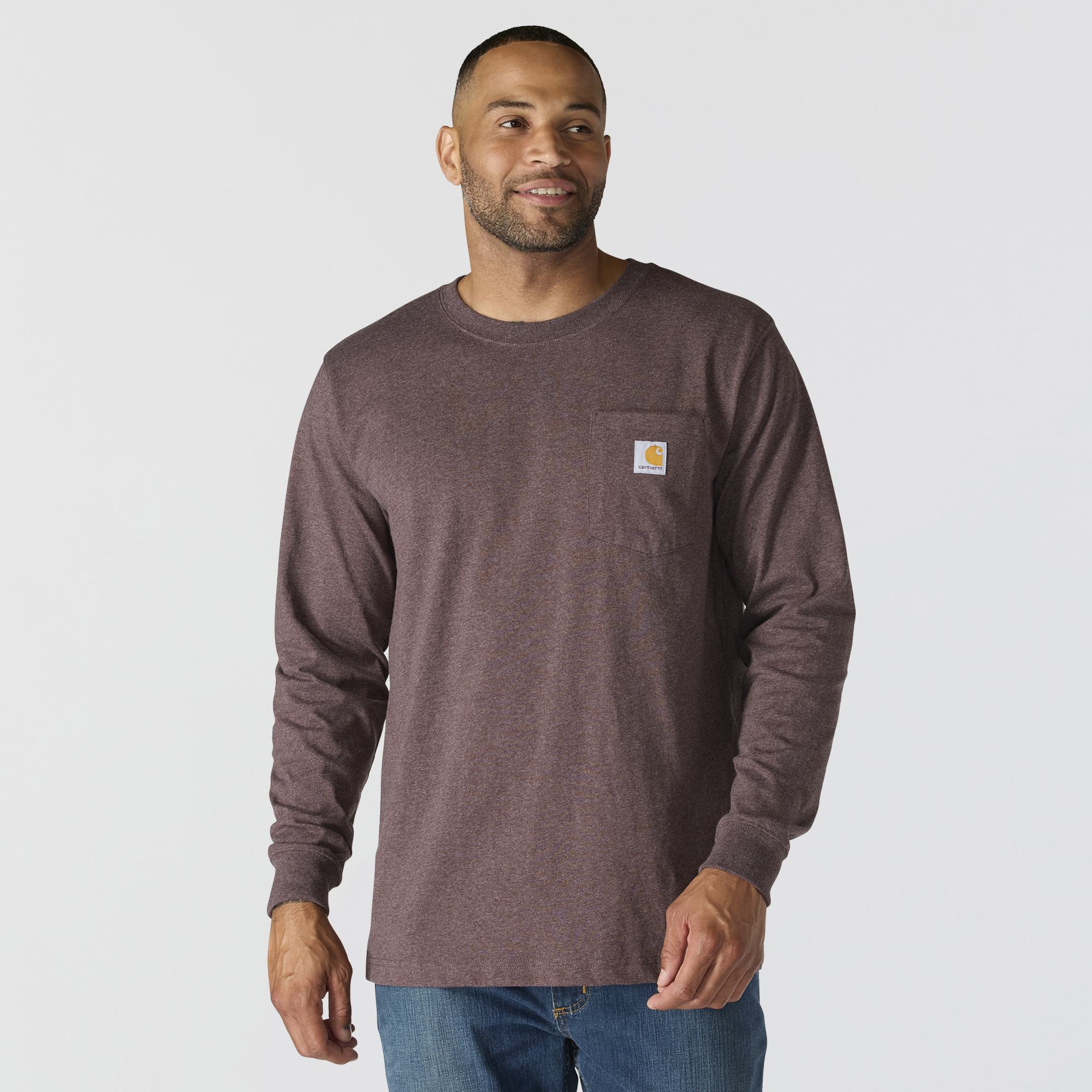 Carhartt Men's Relaxed Fit Heavyweight Pocket Long Sleeve Graphic T-Shirt