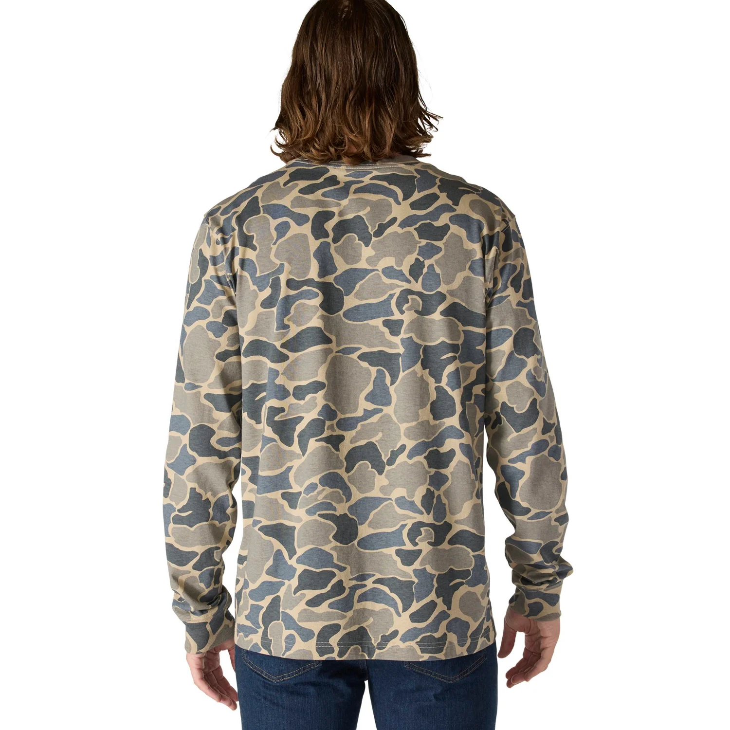 Carhartt Men's Relaxed Fit Pocket Camo Logo Graphic Long Sleeve T-Shirt - Image 3