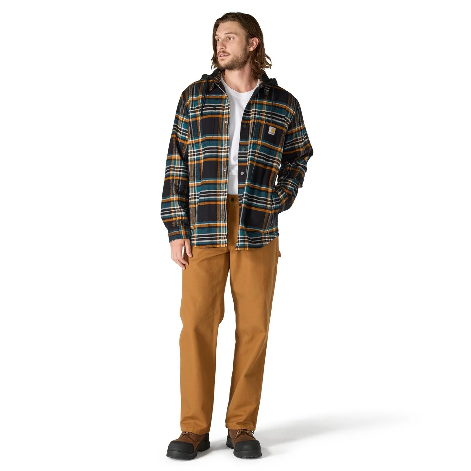 Carhartt Men's Rugged Flex Fleece Lined Long Sleeve Flannel Shirt Jac - Image 10