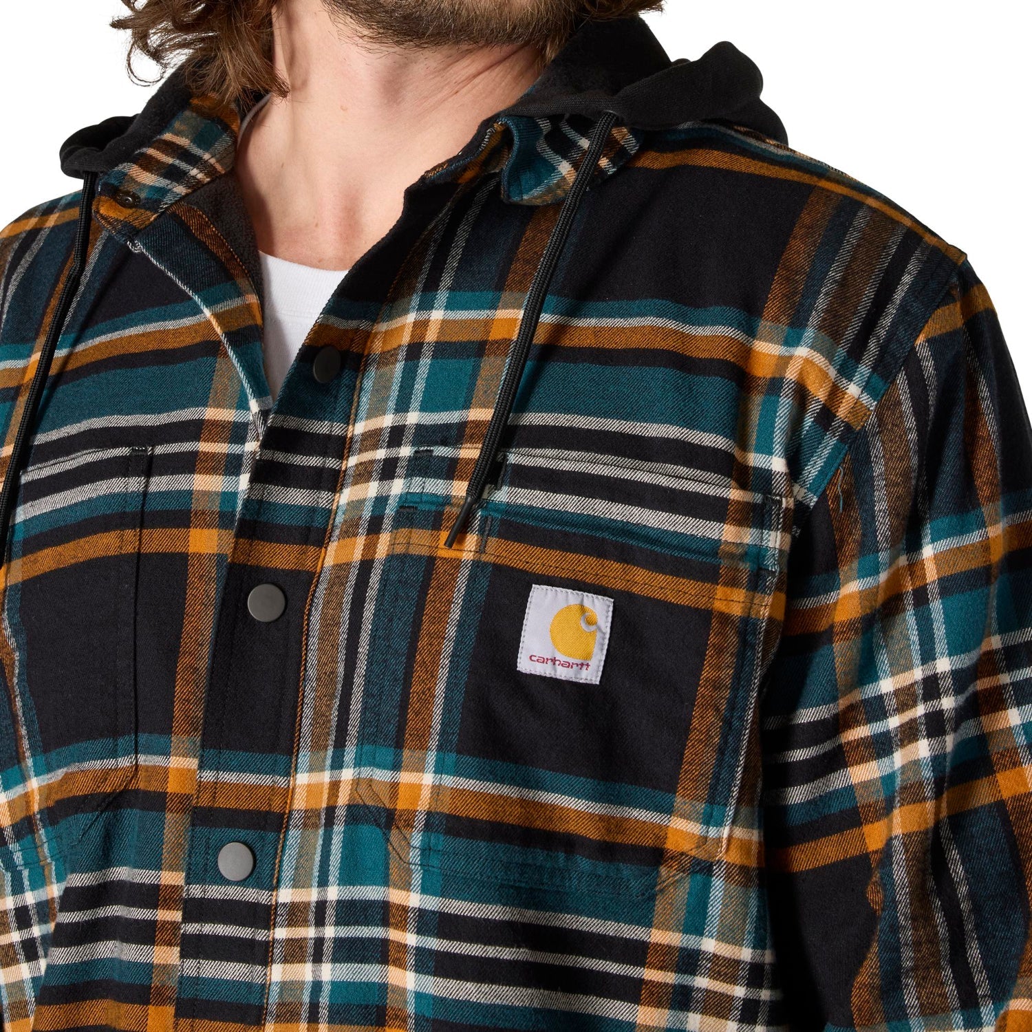 Carhartt Men's Rugged Flex Fleece Lined Long Sleeve Flannel Shirt Jac - Image 11