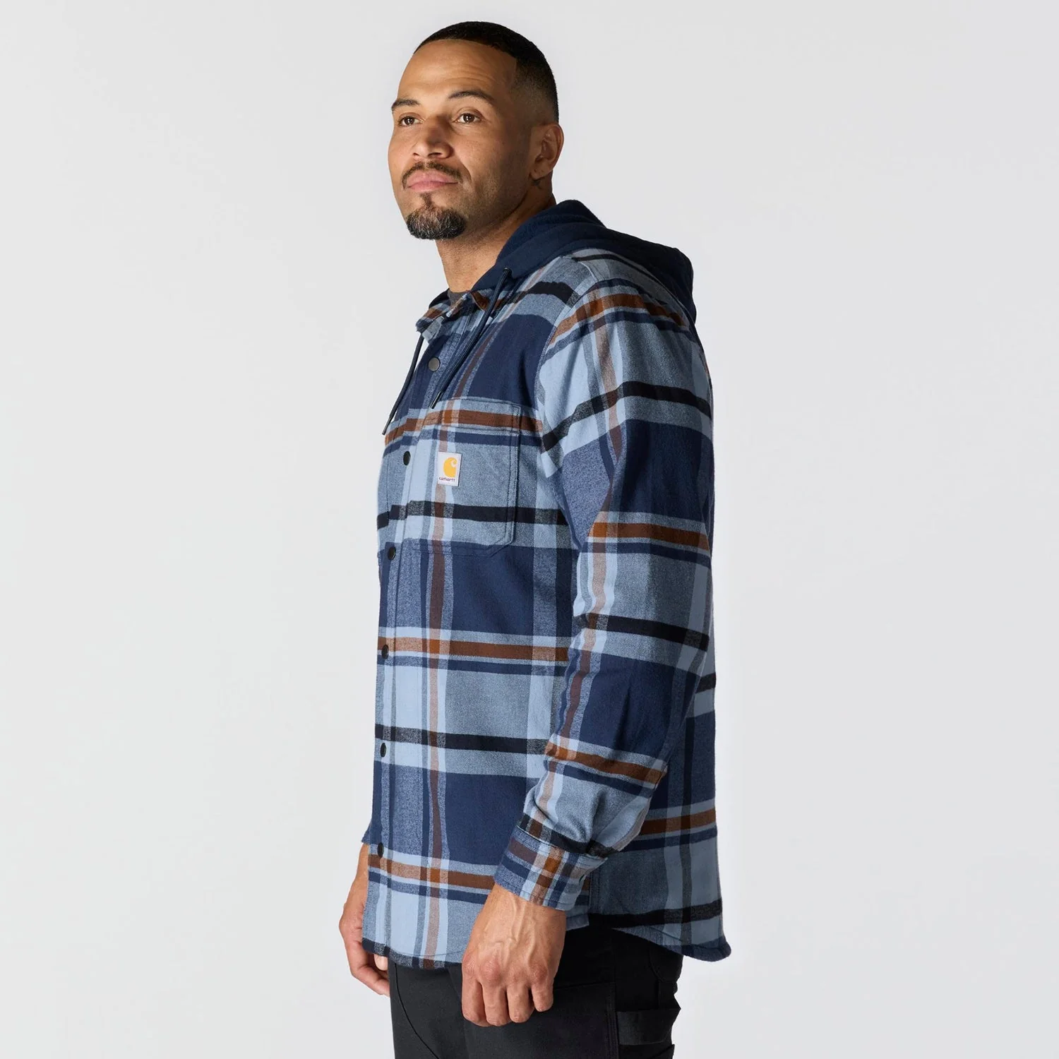 Carhartt Men's Rugged Flex Fleece Lined Long Sleeve Flannel Shirt Jac - Image 2