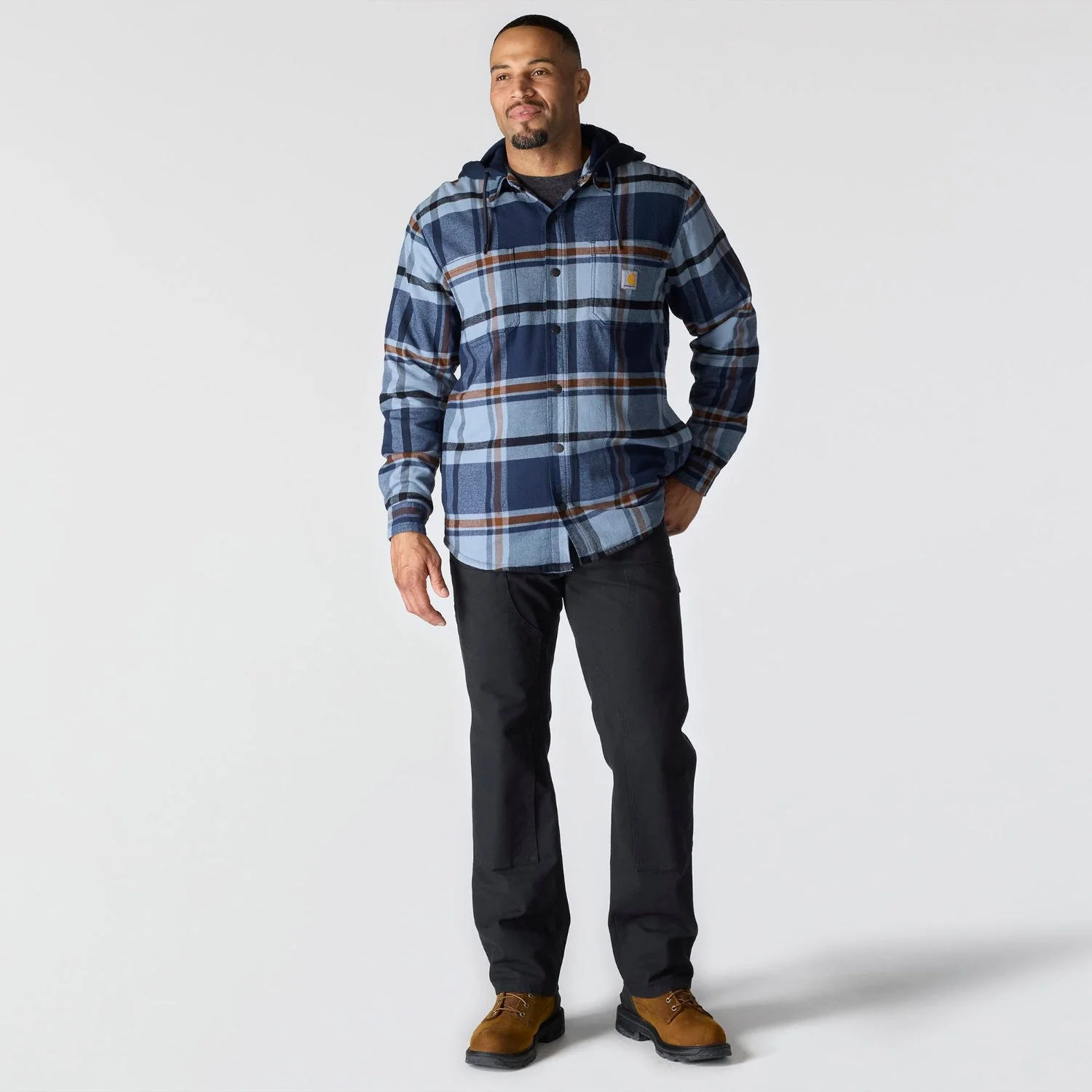 Carhartt Men's Rugged Flex Fleece Lined Long Sleeve Flannel Shirt Jac - Image 4