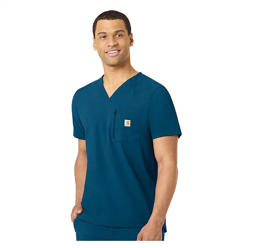 Carhartt Men's Rugged Flex® Modern-Fit Tuck-In Scrub Top - Image 3