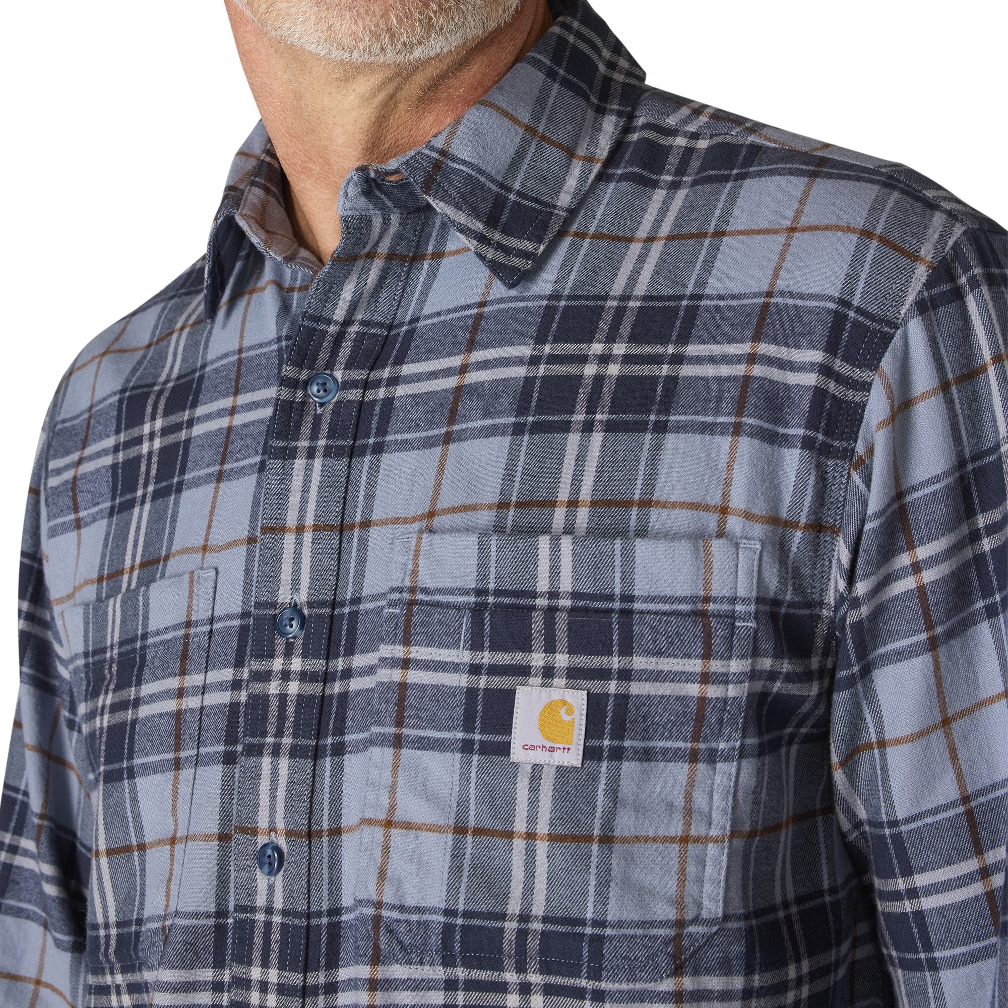 Carhartt Men's Rugged Flexâ„¢ Relaxed Fit Midweight Flannel Plaid Work Shirt - Image 19