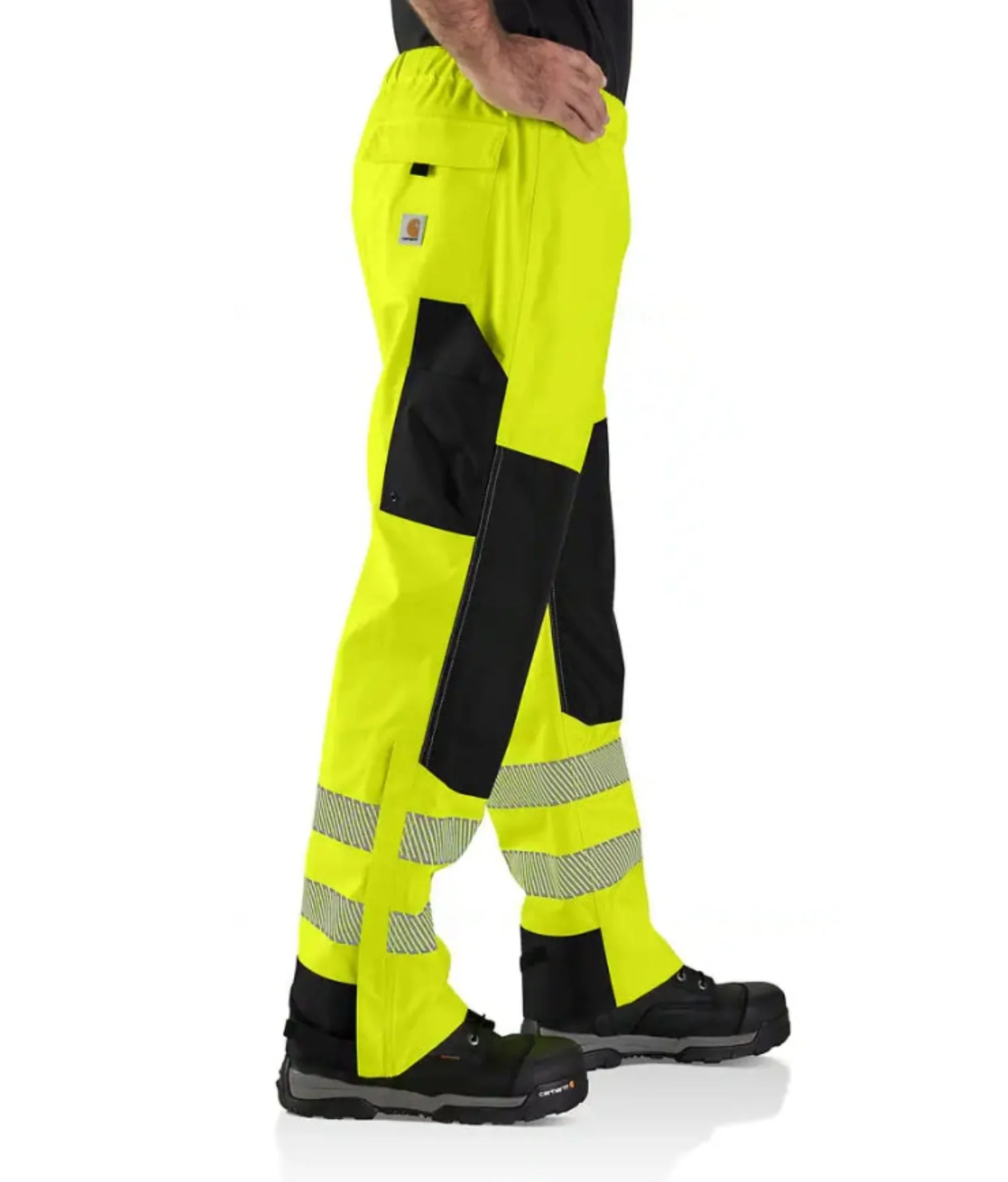 Carhartt Men's Storm Defender Waterproof Hi-Vis Double-Front Pant - Image 2