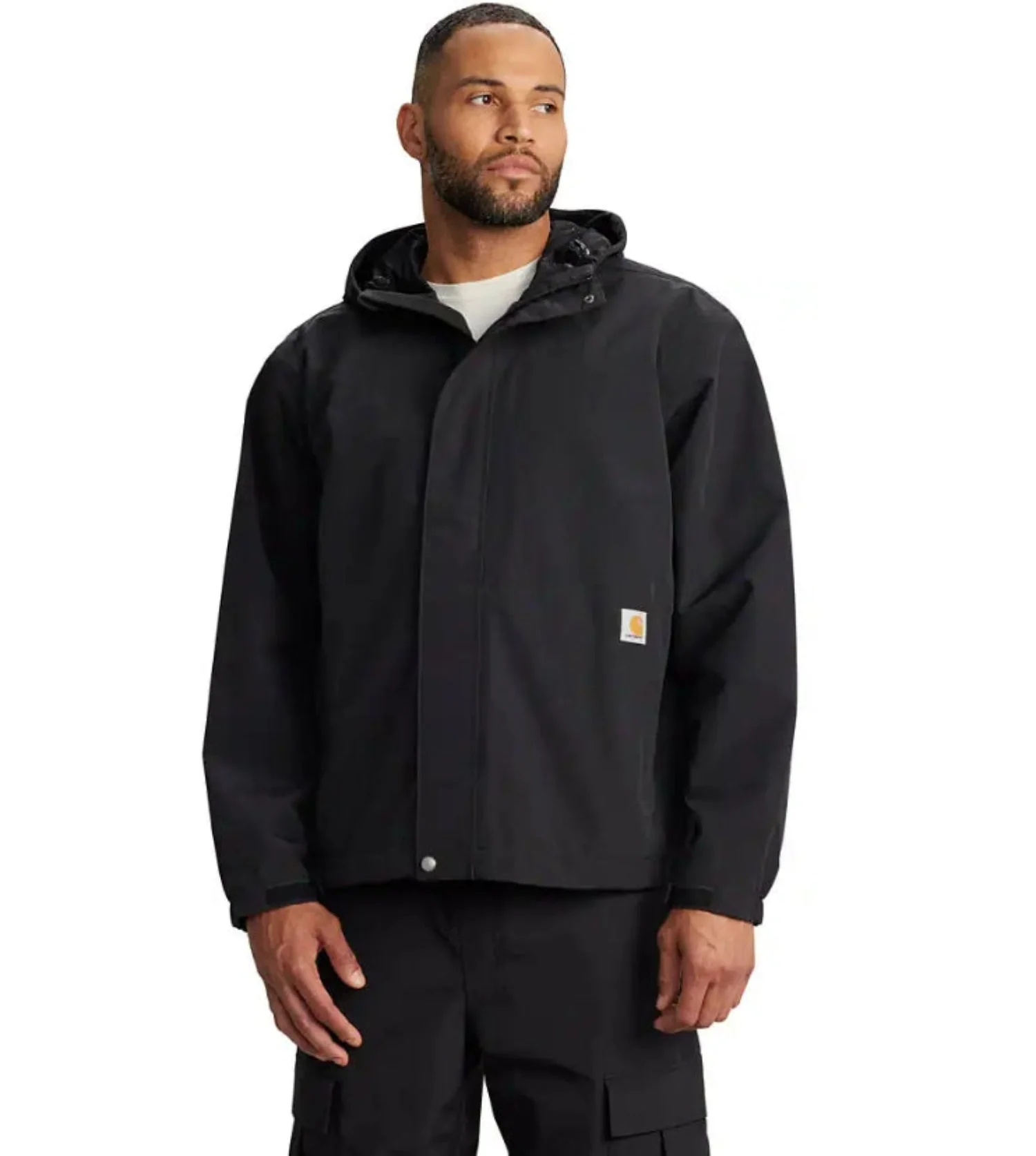 Carhartt Men's Storm Defender® Waterproof Loose Fit Lightweight Hooded Jacket - Image 3
