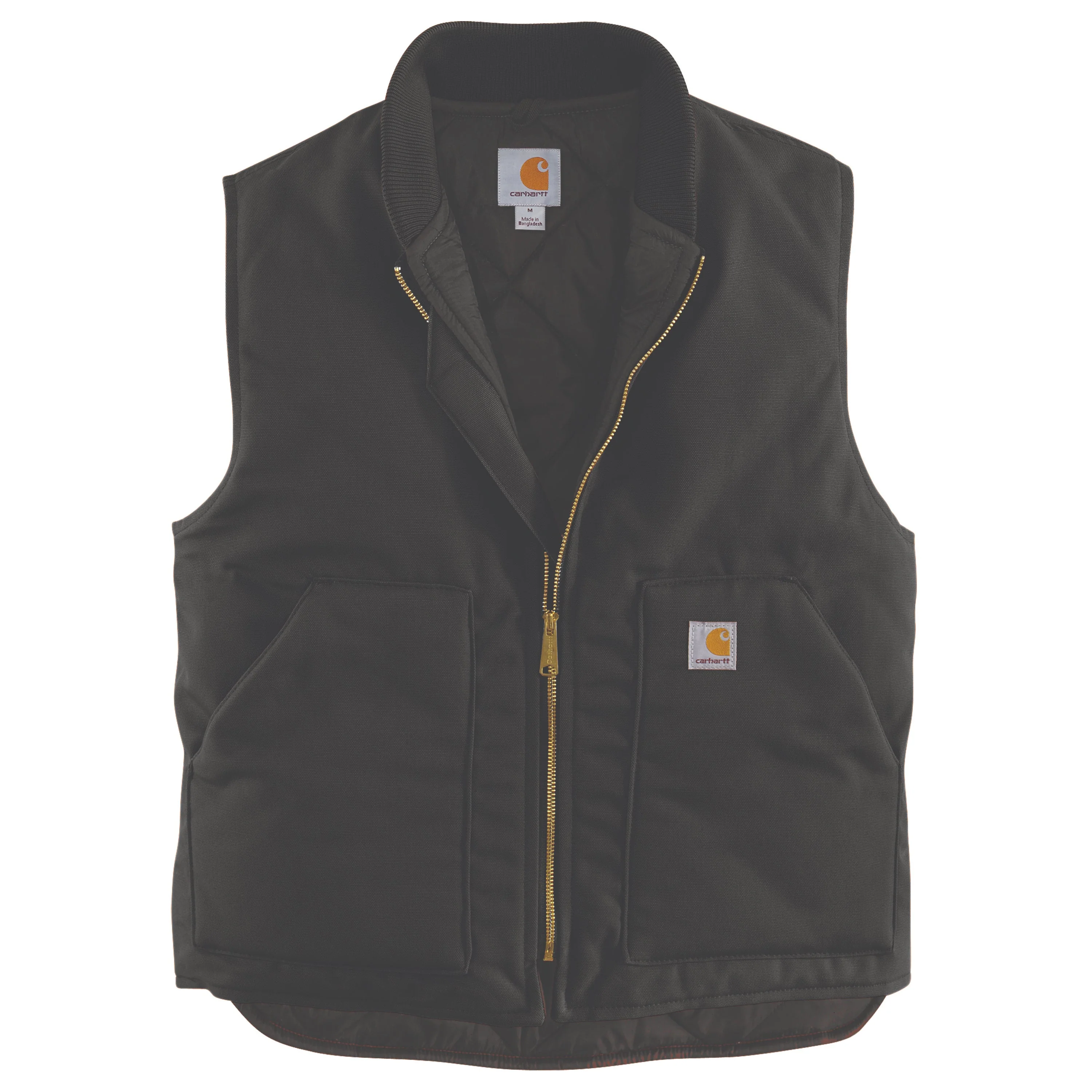 Carhartt Men's V01 Relaxed Fit Firm Duck Insulated Zip Vest - Image 2