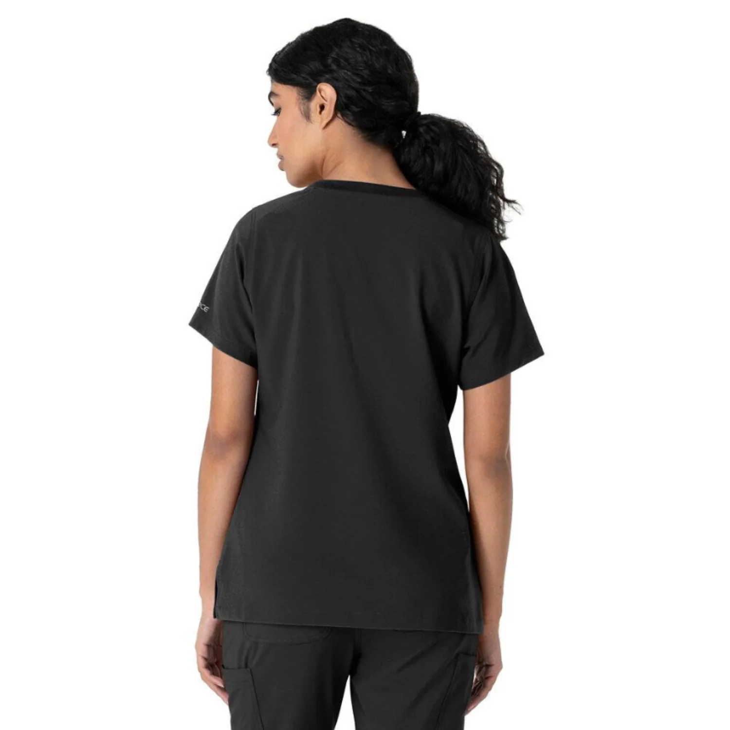 Carhartt Women's Cross Flex Crewneck Pocket Short Sleeve Scrub Top - Image 2
