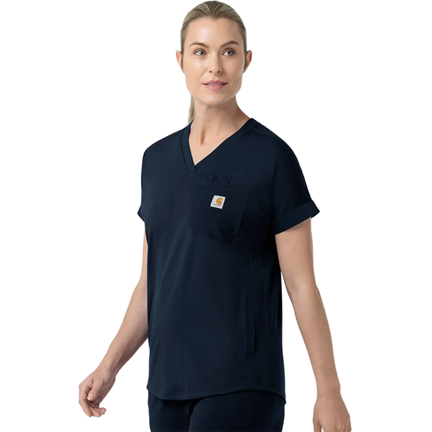 Carhartt Women's Force Cross-Flex Knit V-Neck Scrub Top - Image 10