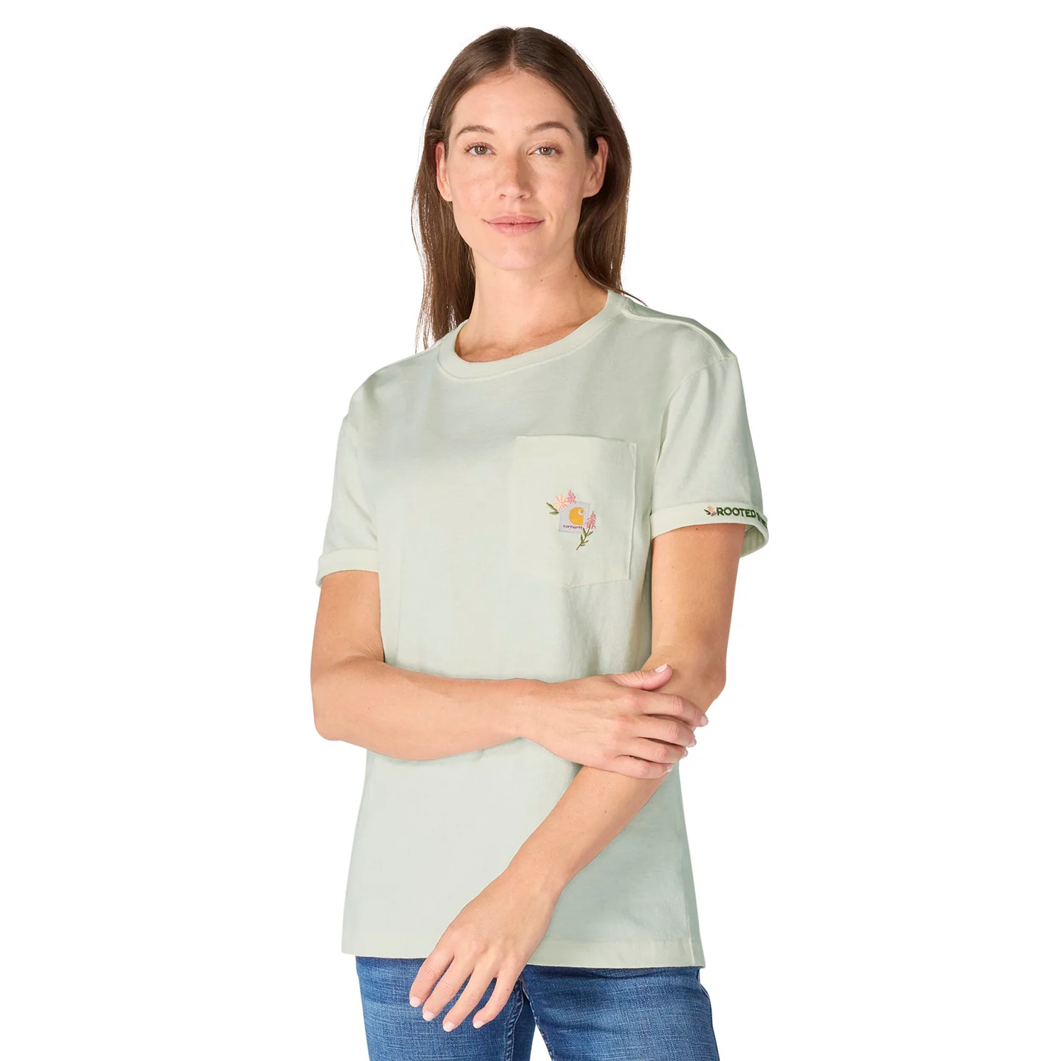 Carhartt Women's Dearborn Loose Floral Pocket T-Shirt