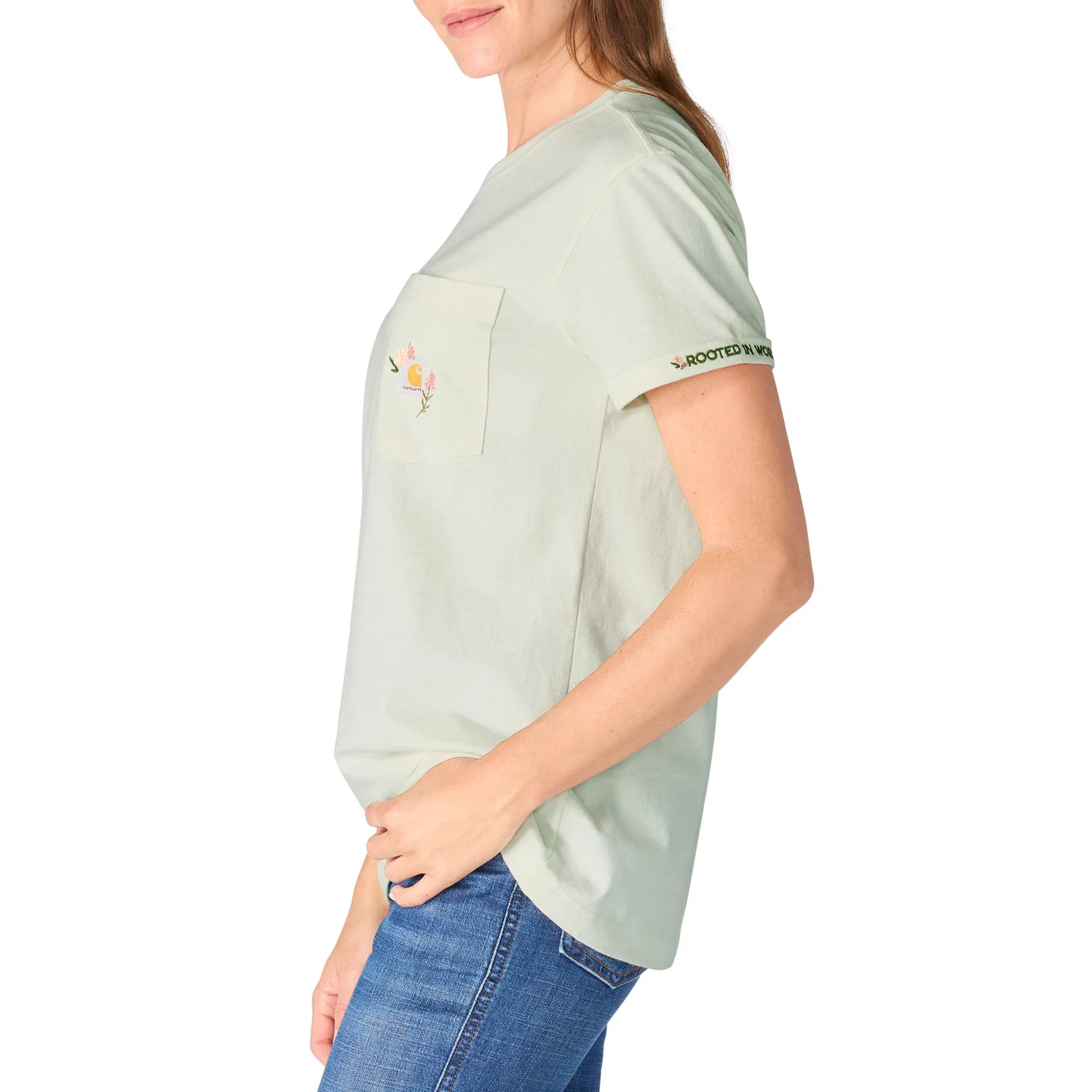 Carhartt Women's Dearborn Loose Floral Pocket T-Shirt - Image 4