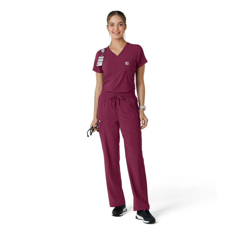 Carhartt Women's Force Cross Flex Tuck-In Scrub Top - Image 14