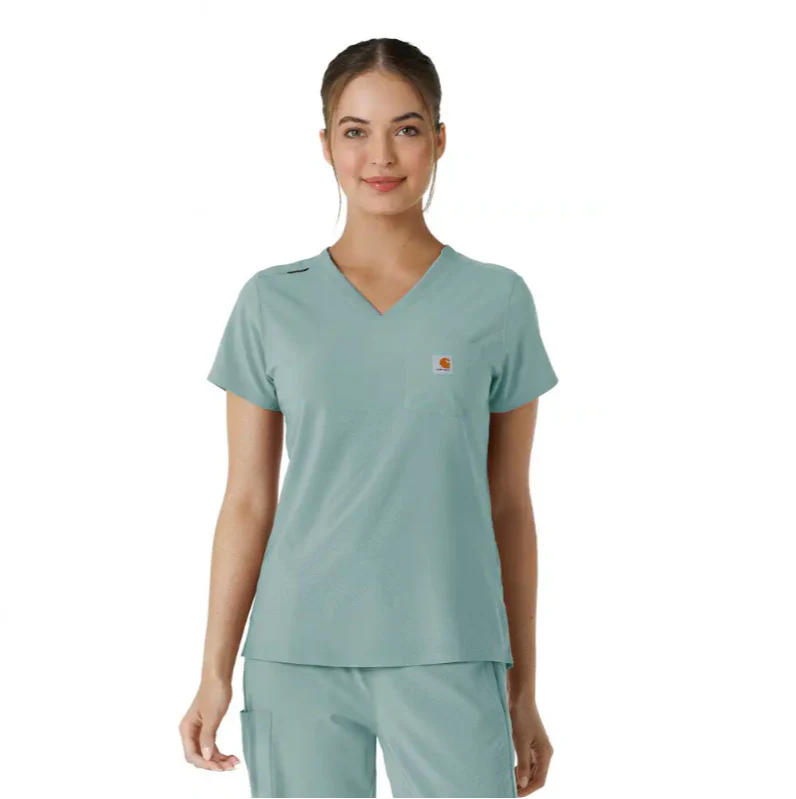 Carhartt Women's Force Cross Flex Tuck-In Scrub Top - Image 18