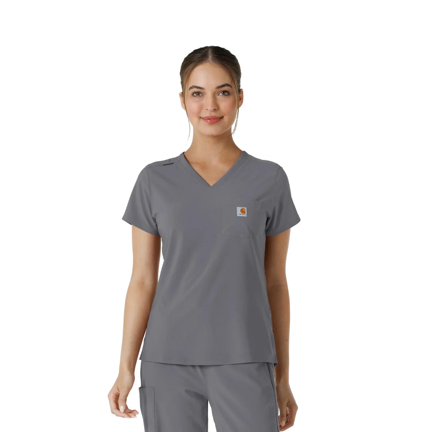 Carhartt Women's Force Cross Flex Tuck-In Scrub Top - Image 6