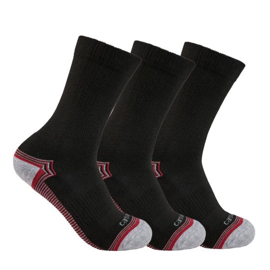 Carhartt Women's ForceĀ® Midweight Crew Sock 3-Pack
