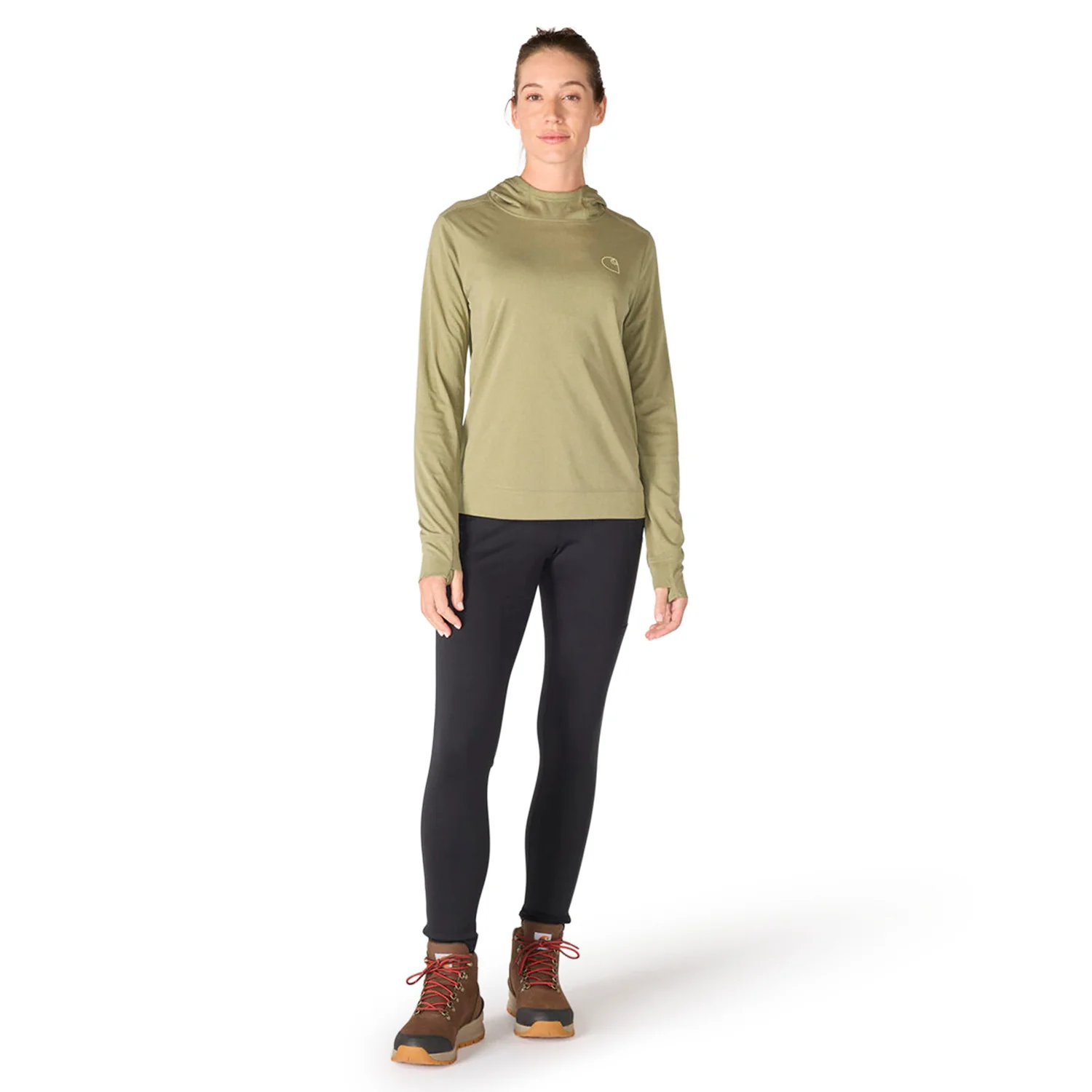 Carhartt Women's Force Sun Defender Relaxed Fit Long Sleeve Graphic Hooded T-Shirt - Image 12