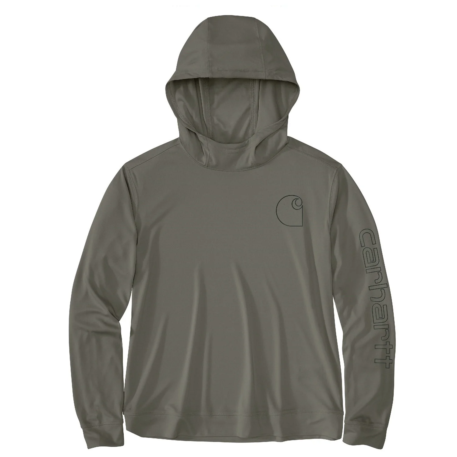 Carhartt Women's Force Sun Defender Relaxed Fit Long Sleeve Graphic Hooded T-Shirt - Image 5