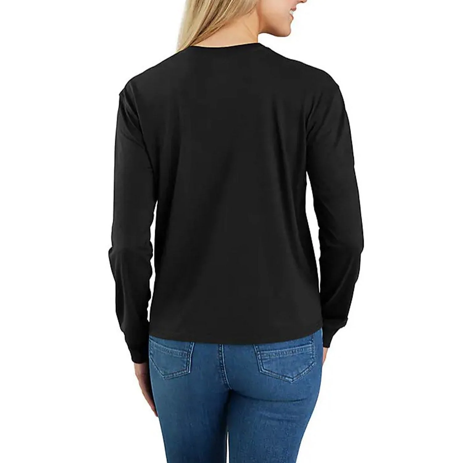 Carhartt Women's Tencel Loose Fit Lightweight Crewneck Pocket Long Sleeve T-Shirt - Image 2