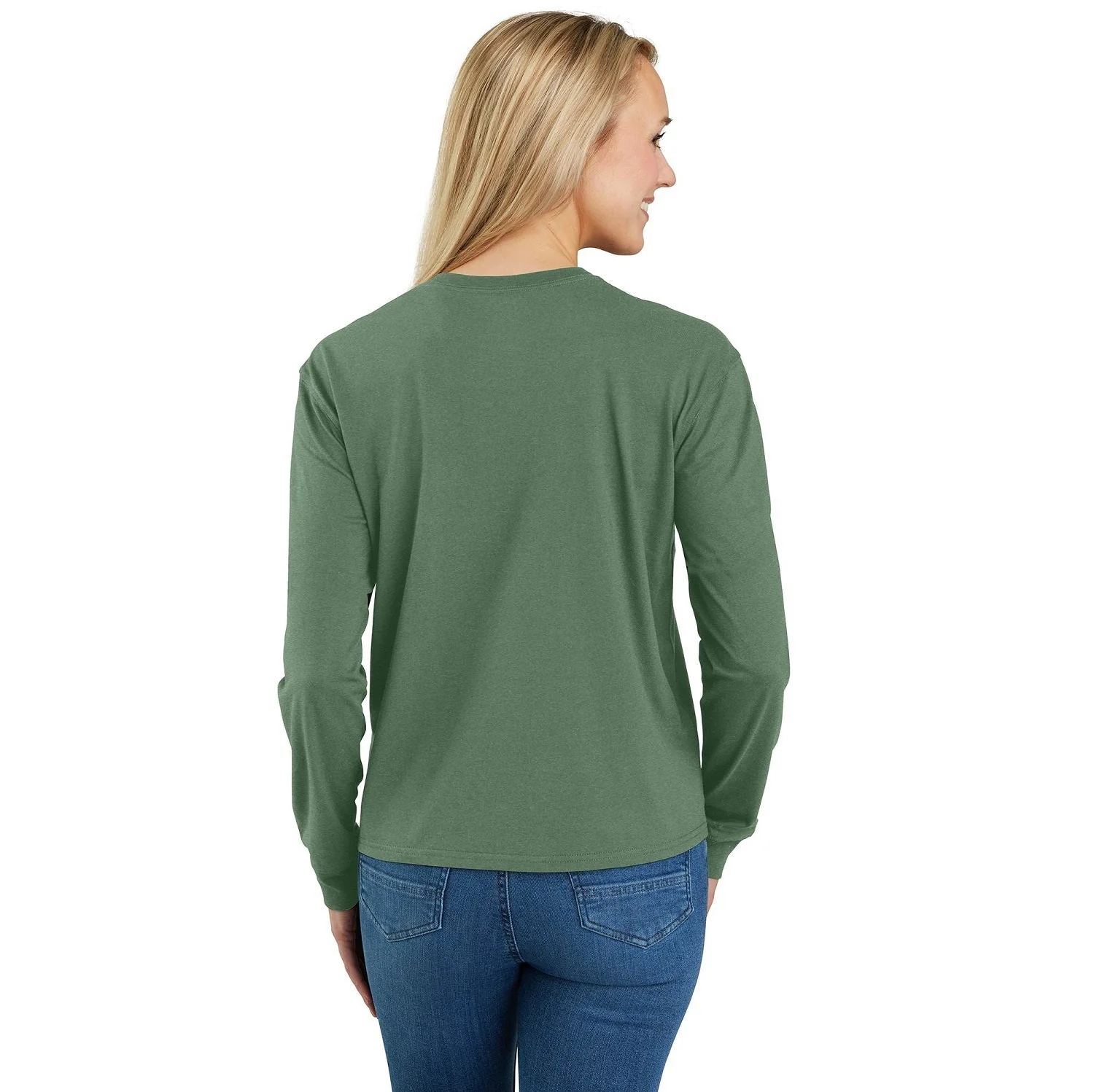 Carhartt Women's Tencel Loose Fit Lightweight Crewneck Pocket Long Sleeve T-Shirt - Image 9