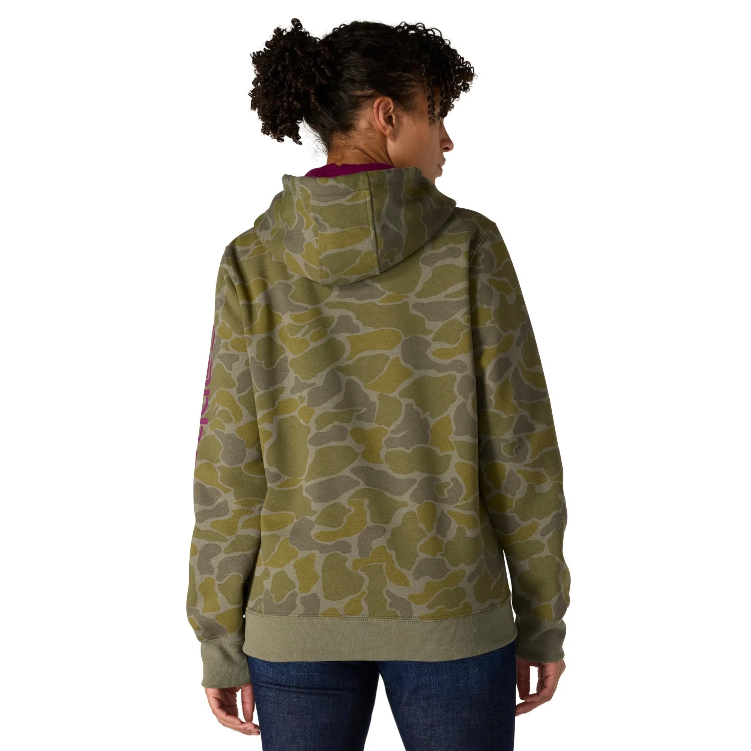 Carhartt Women's Relaxed Fit Midweight Logo Sleeve Graphic Sweatshirt - Image 18