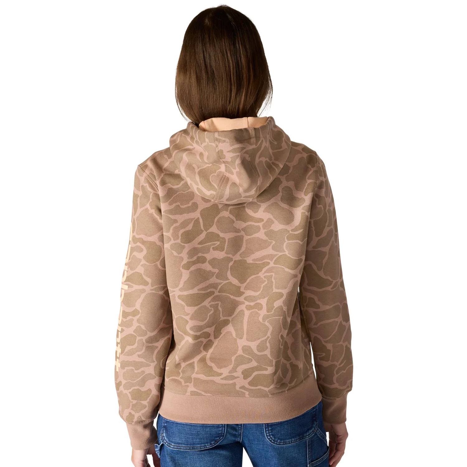 Carhartt Women's Relaxed Fit Midweight Logo Sleeve Graphic Sweatshirt - Image 8
