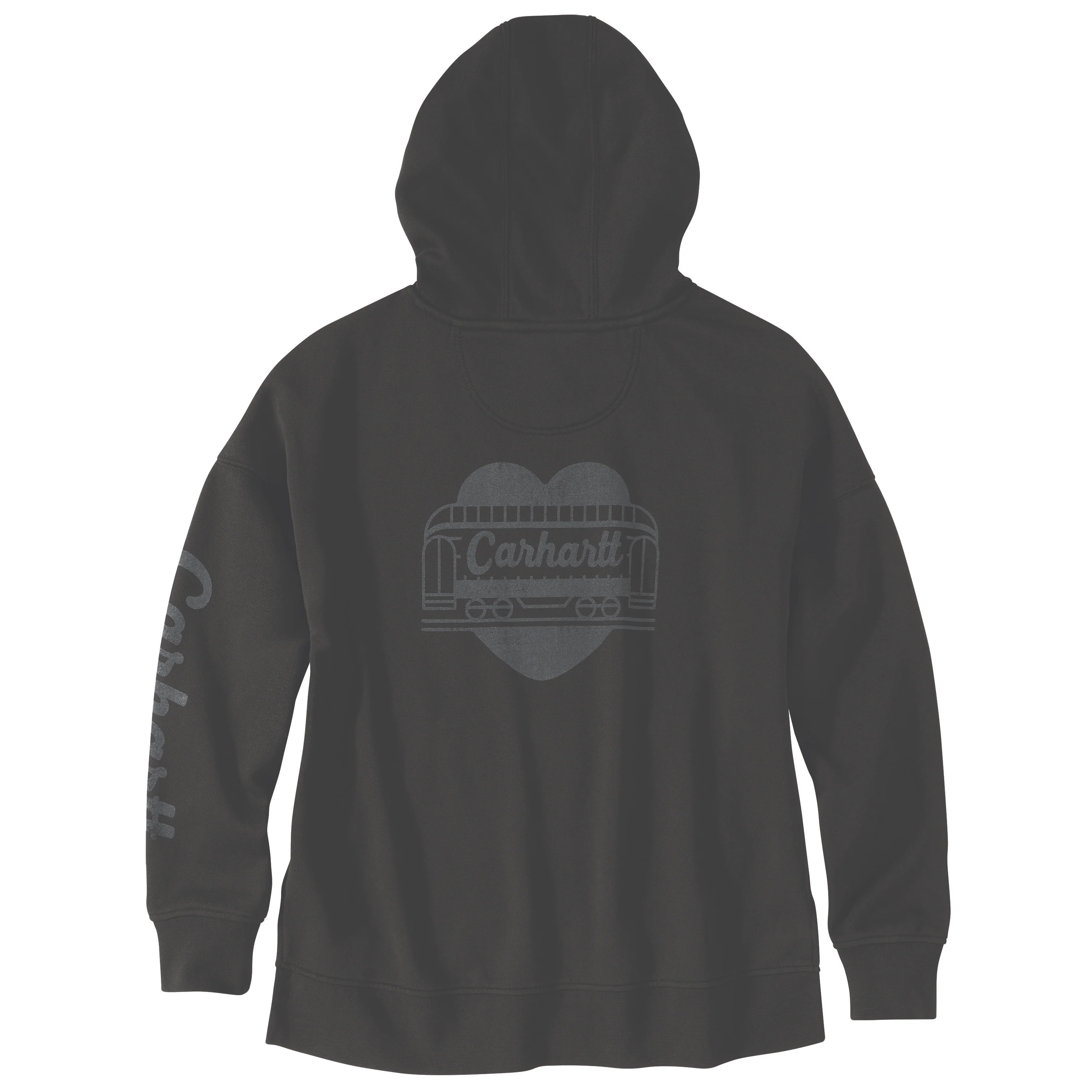 Carhartt Women's Oversized Midweight Hooded Heart Graphic Sweatshirt - Image 9
