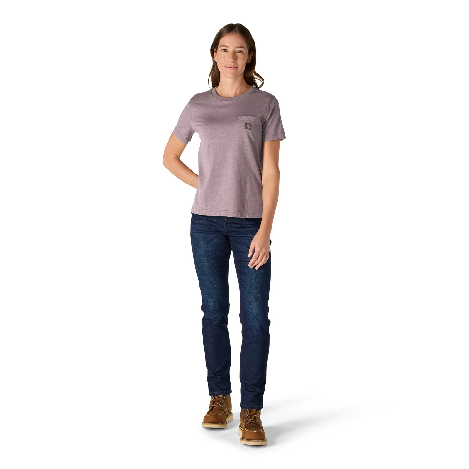 Carhartt Women's Relaxed Fit Lightweight Chest Pocket Short Sleeve T-Shirt - Image 21
