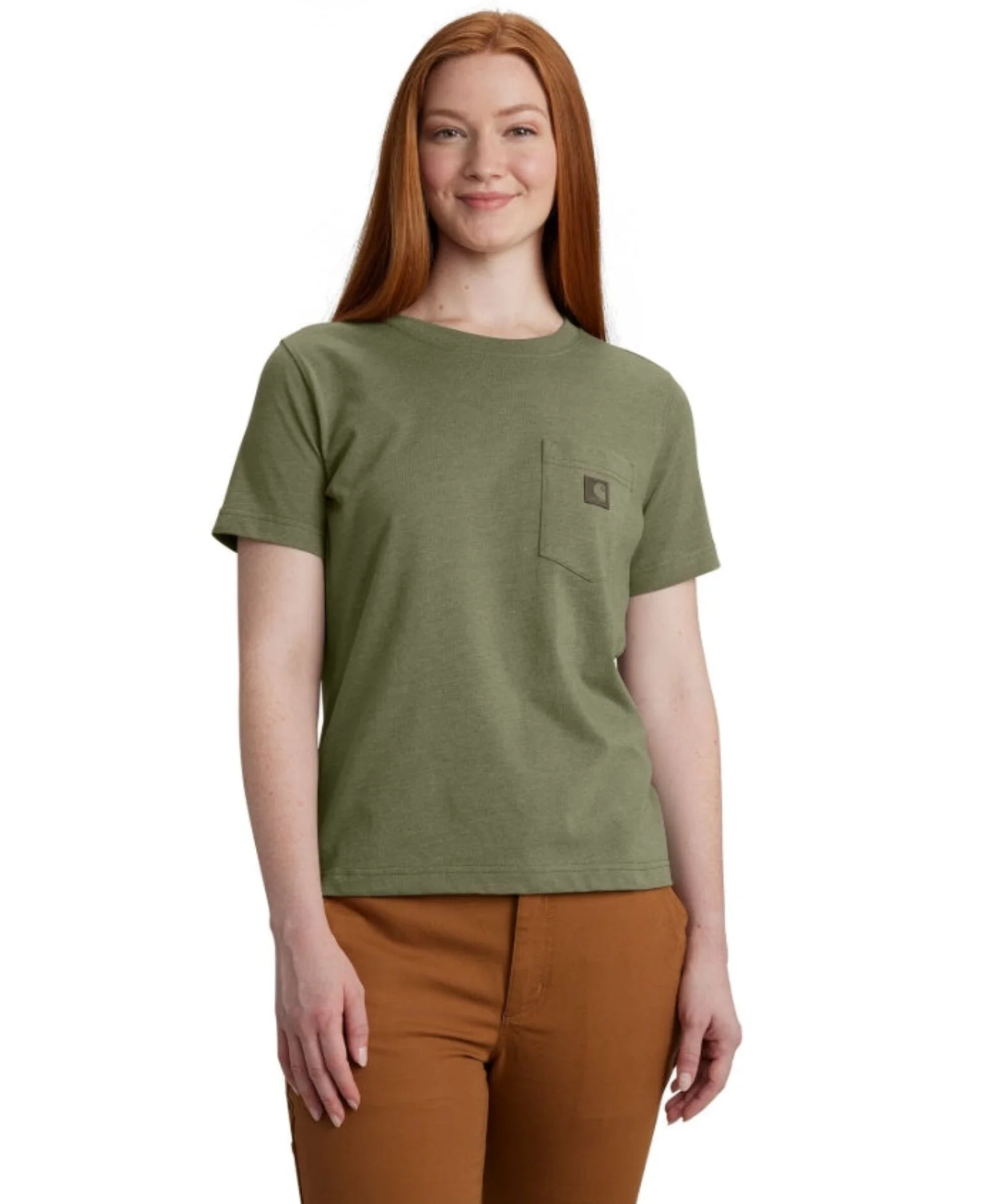 Carhartt Women's Relaxed Fit Lightweight Chest Pocket Short Sleeve T-Shirt - Image 4