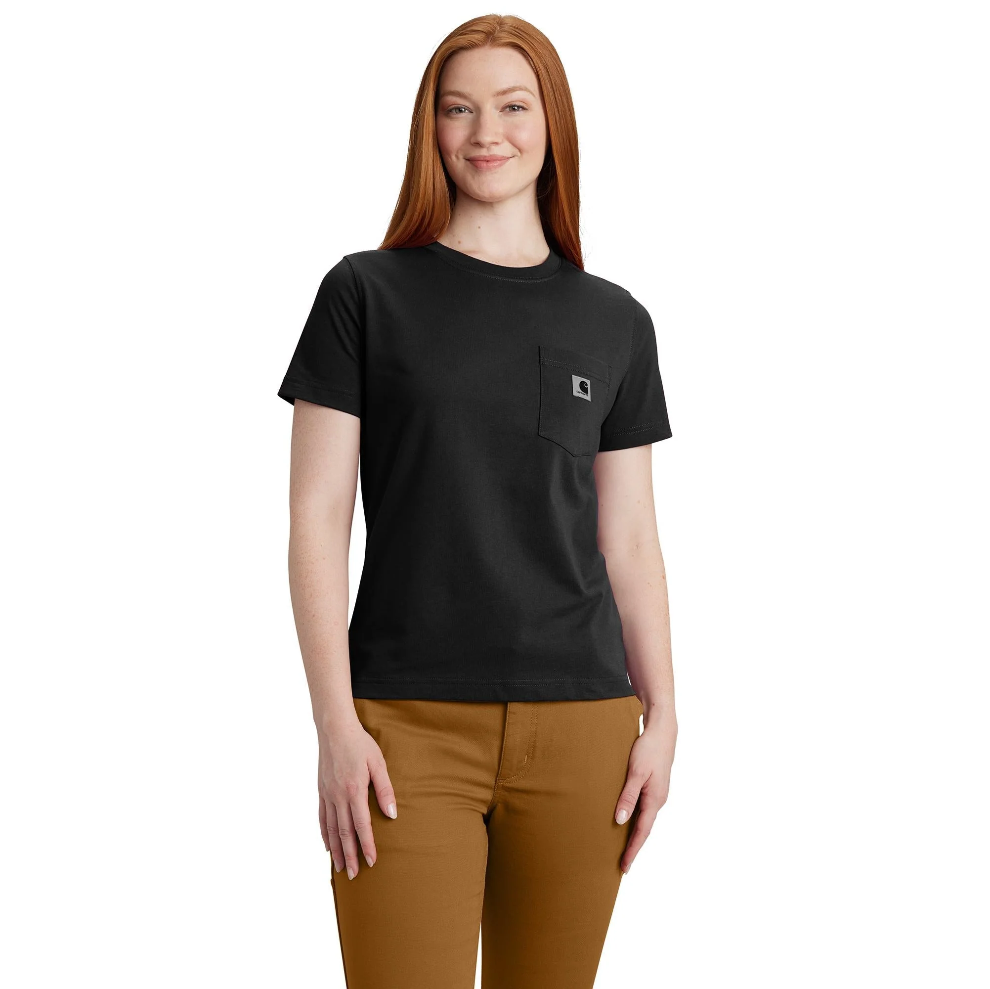 Carhartt Women's Relaxed Fit Lightweight Chest Pocket Short Sleeve T-Shirt - Image 7