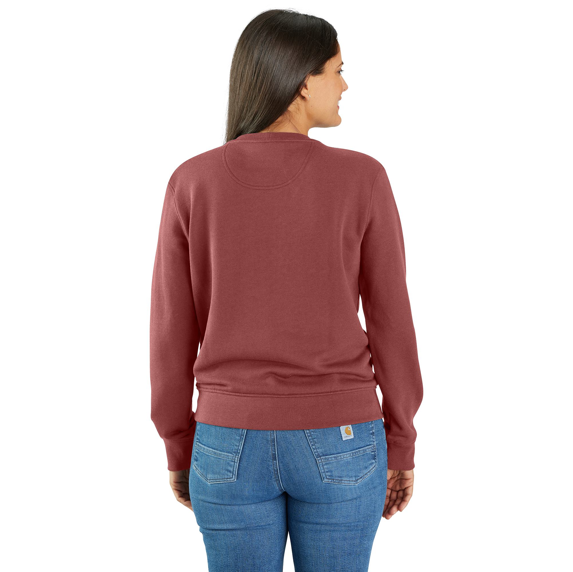 Carhartt Women's Relaxed Fit French Terry Crewneck Sweatshirt - Image 8