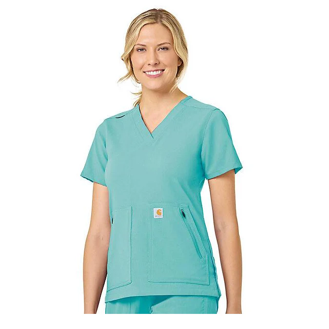 Carhartt Women's Rugged Flex® 4 Pocket V-Neck Scrub Top