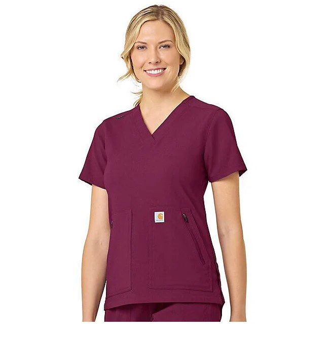 Carhartt Women's Rugged Flex® 4 Pocket V-Neck Scrub Top - Image 5