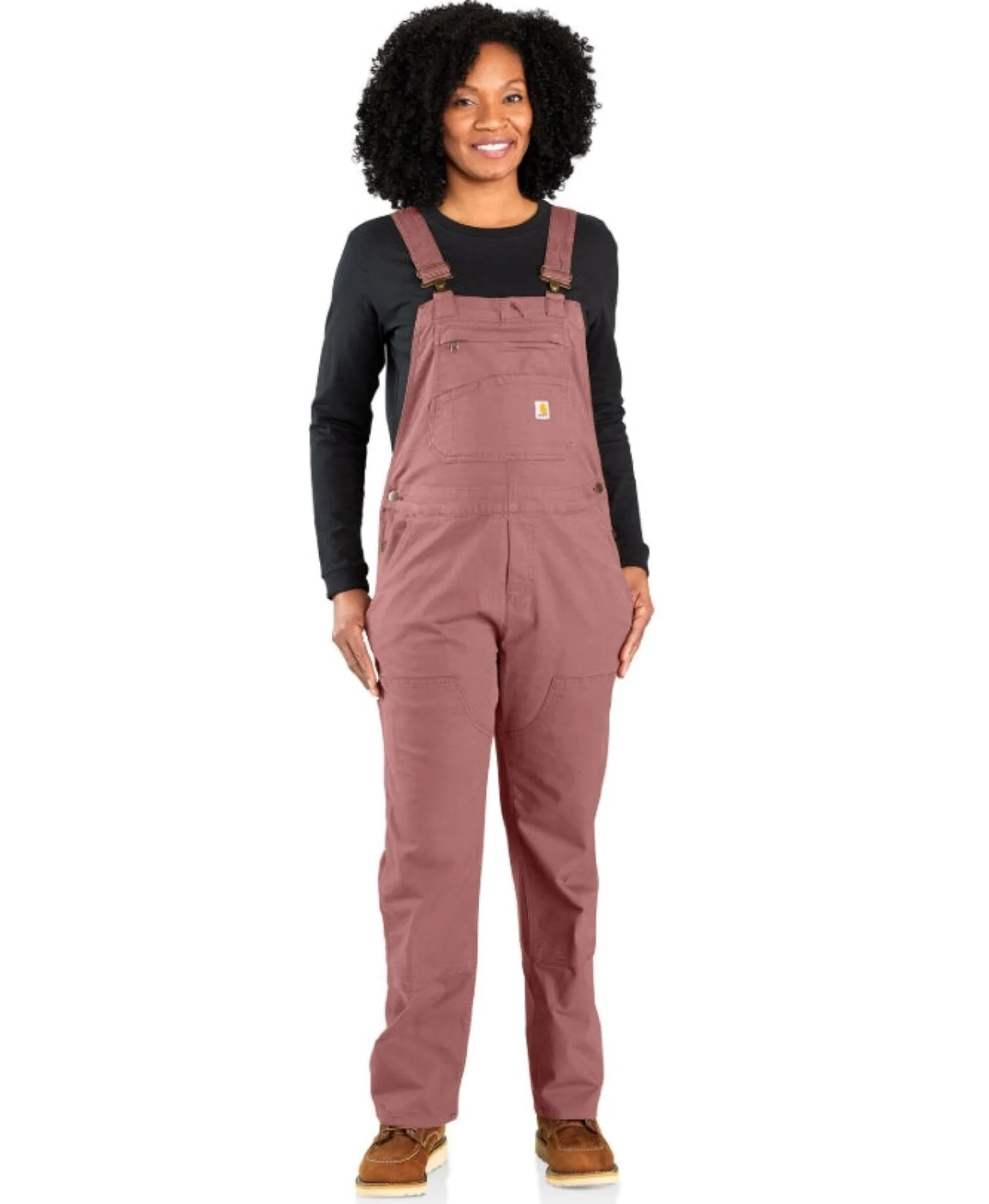 Carhartt Women's Rugged Flex® Double-Front Canvas Bib - Image 2