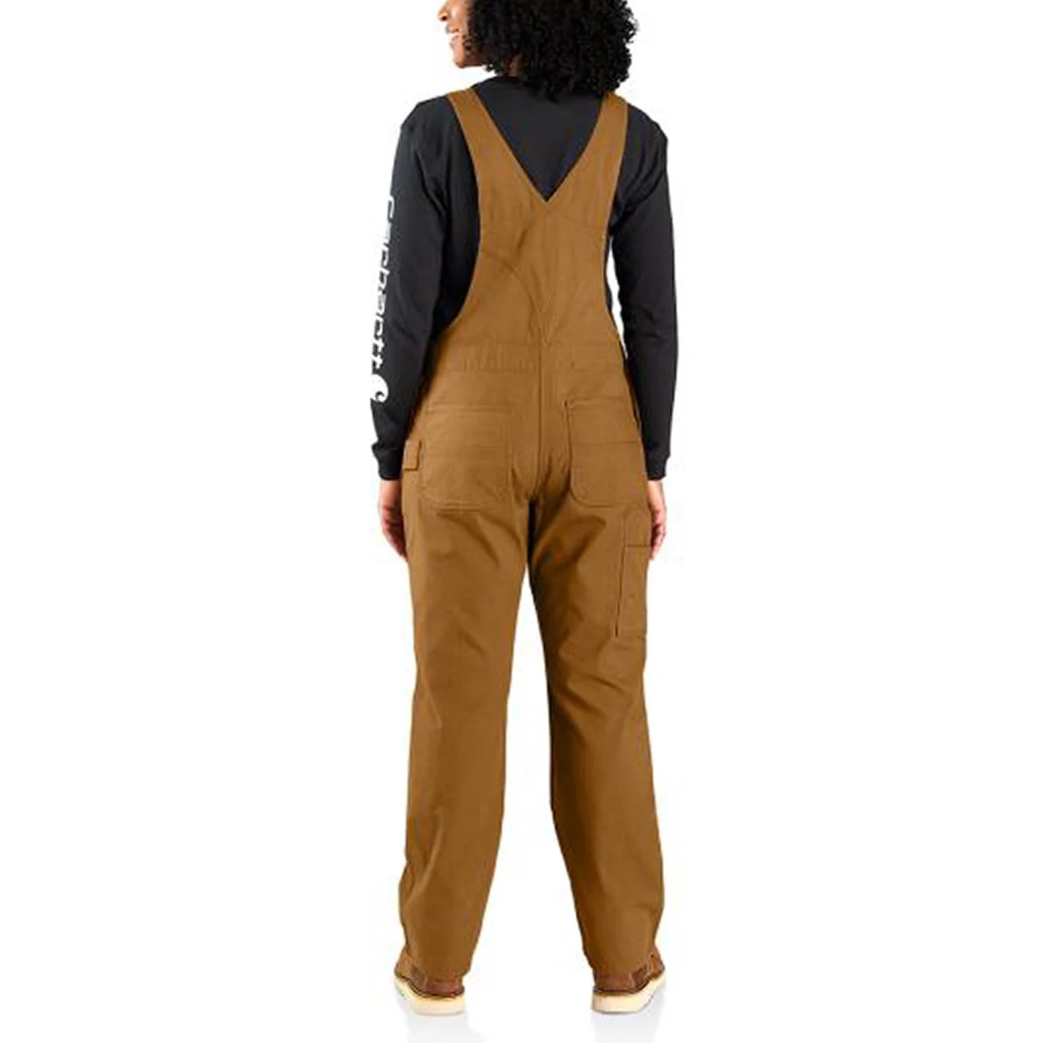 Carhartt Women's Rugged Flex® Double-Front Canvas Bib - Image 4