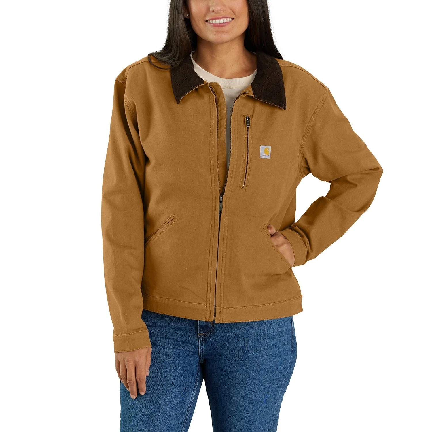 Carhartt Women's Re-Engineered Rugged Flex® Loose Fit Canvas Detroit Jacket - Image 4