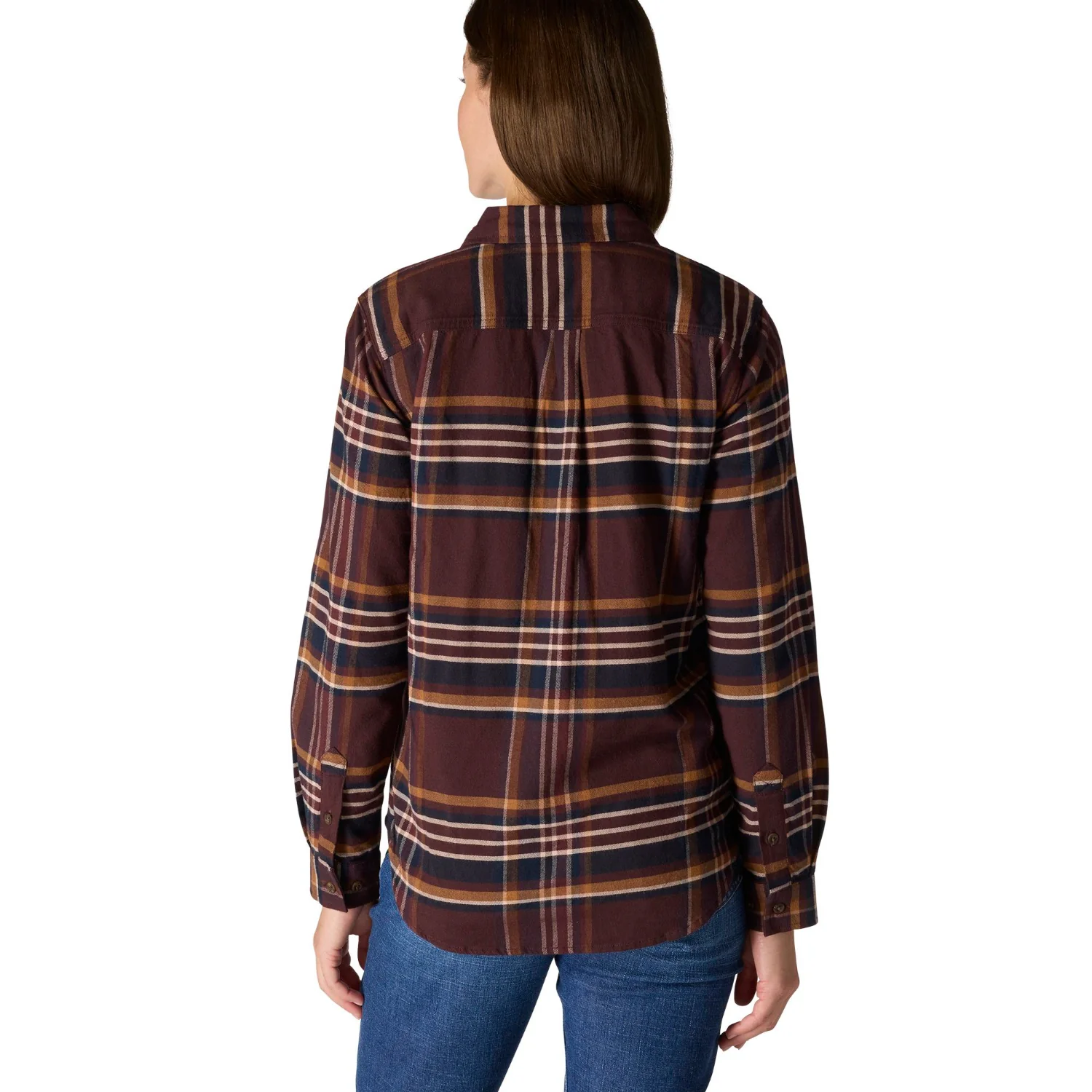 Carhartt Women's TENCEL™ Relaxed Fit Plaid Long Sleeve Work Shirt - Image 11
