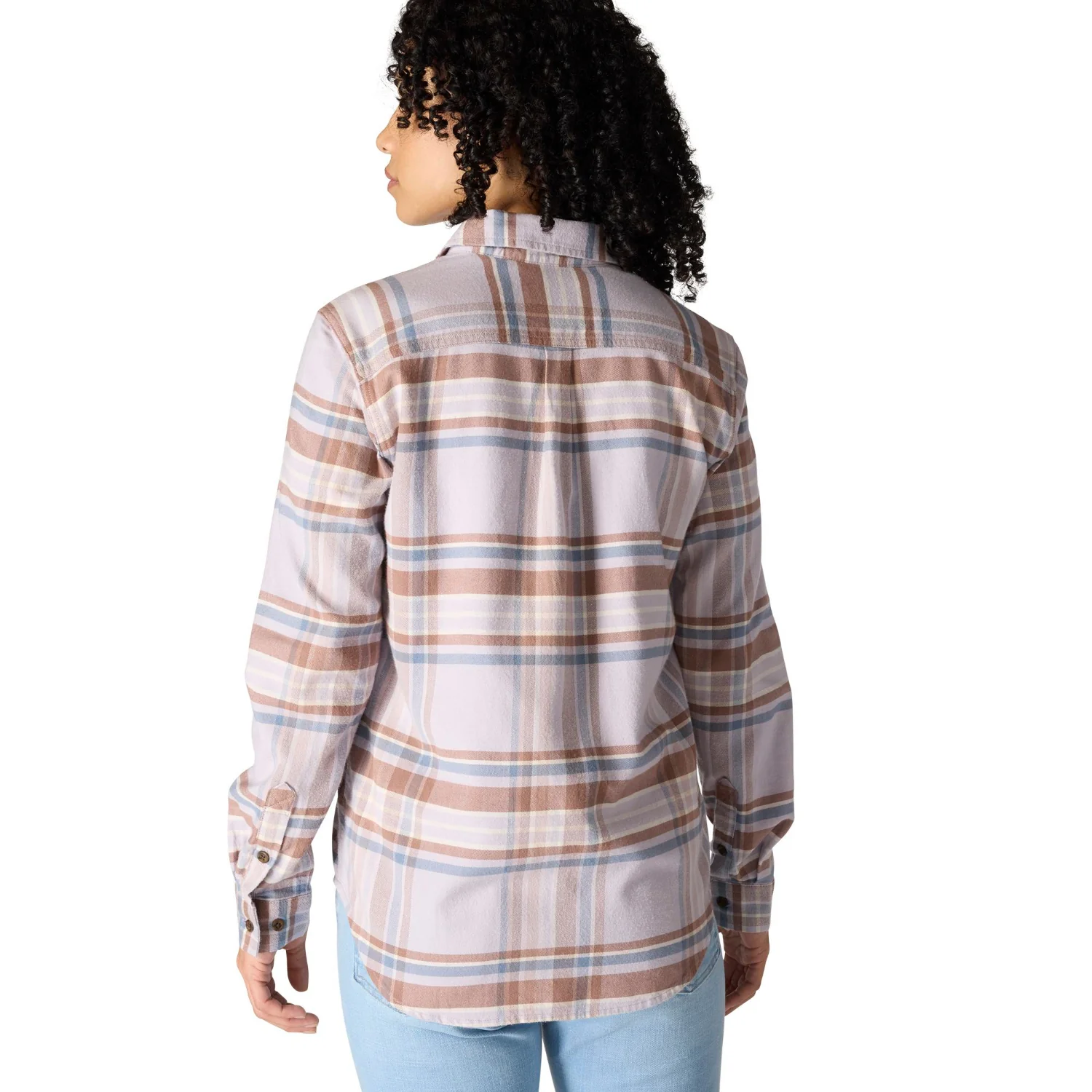 Carhartt Women's TENCEL™ Relaxed Fit Plaid Long Sleeve Work Shirt - Image 17