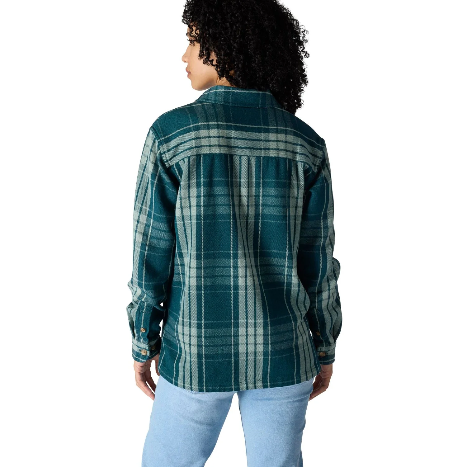Carhartt Women's TENCELâ„¢ Loose Fit Twill Plaid Long Sleeve Work Shirt - Image 5
