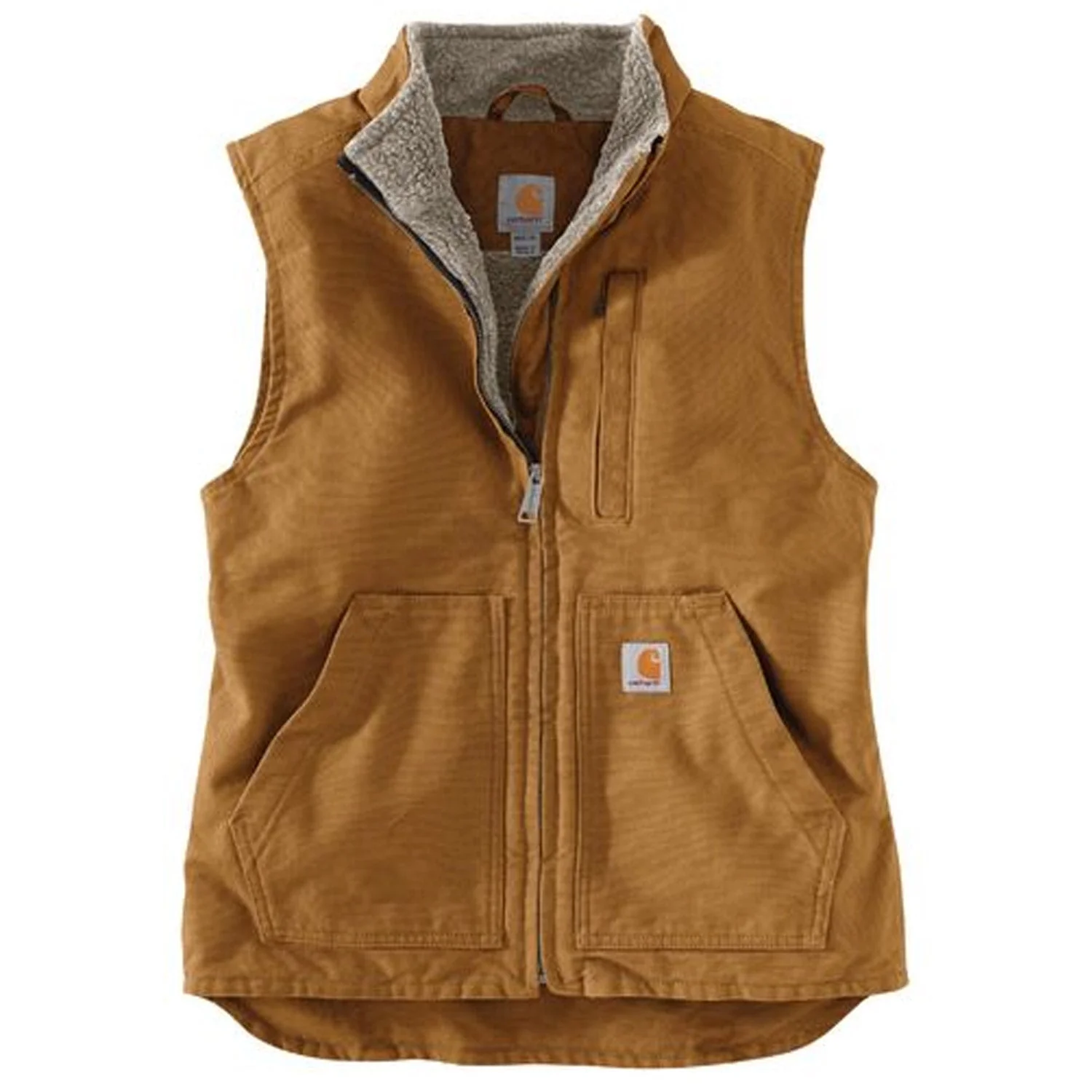 Carhartt Women's Washed Duck Mock Neck Vest - Image 3