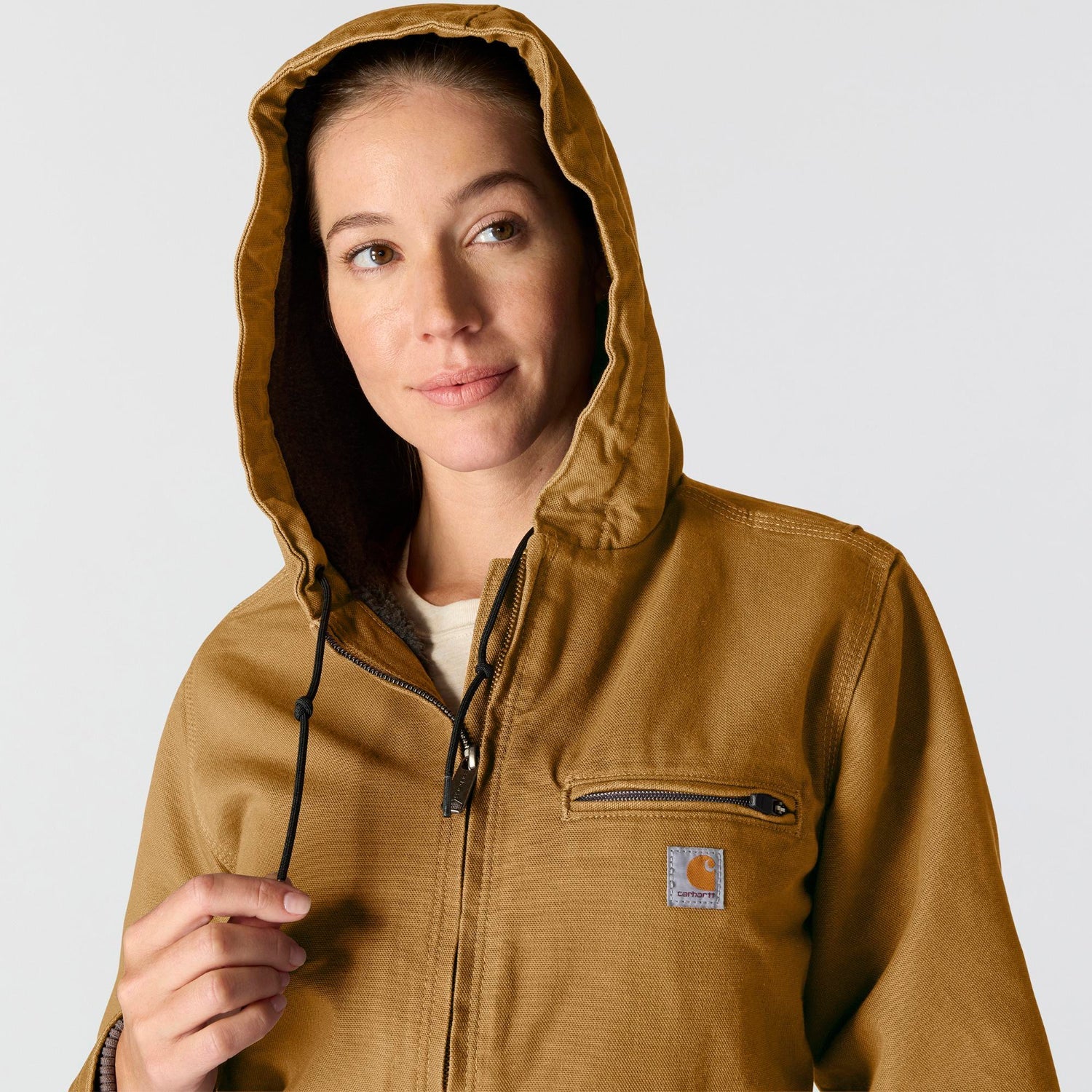 Carhartt Women's Washed Duck Sherpa Jacket - Image 15