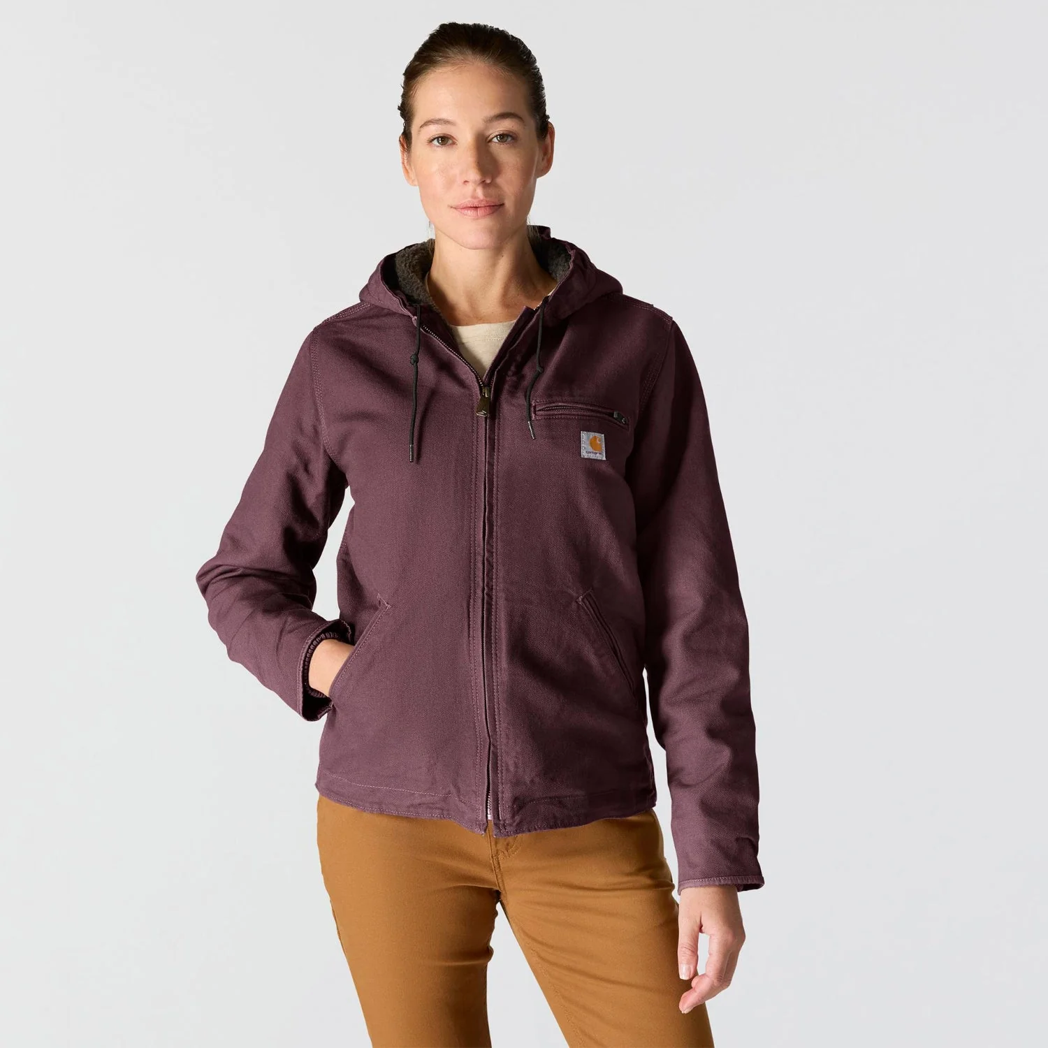 Carhartt Women's Washed Duck Sherpa Jacket - Image 24