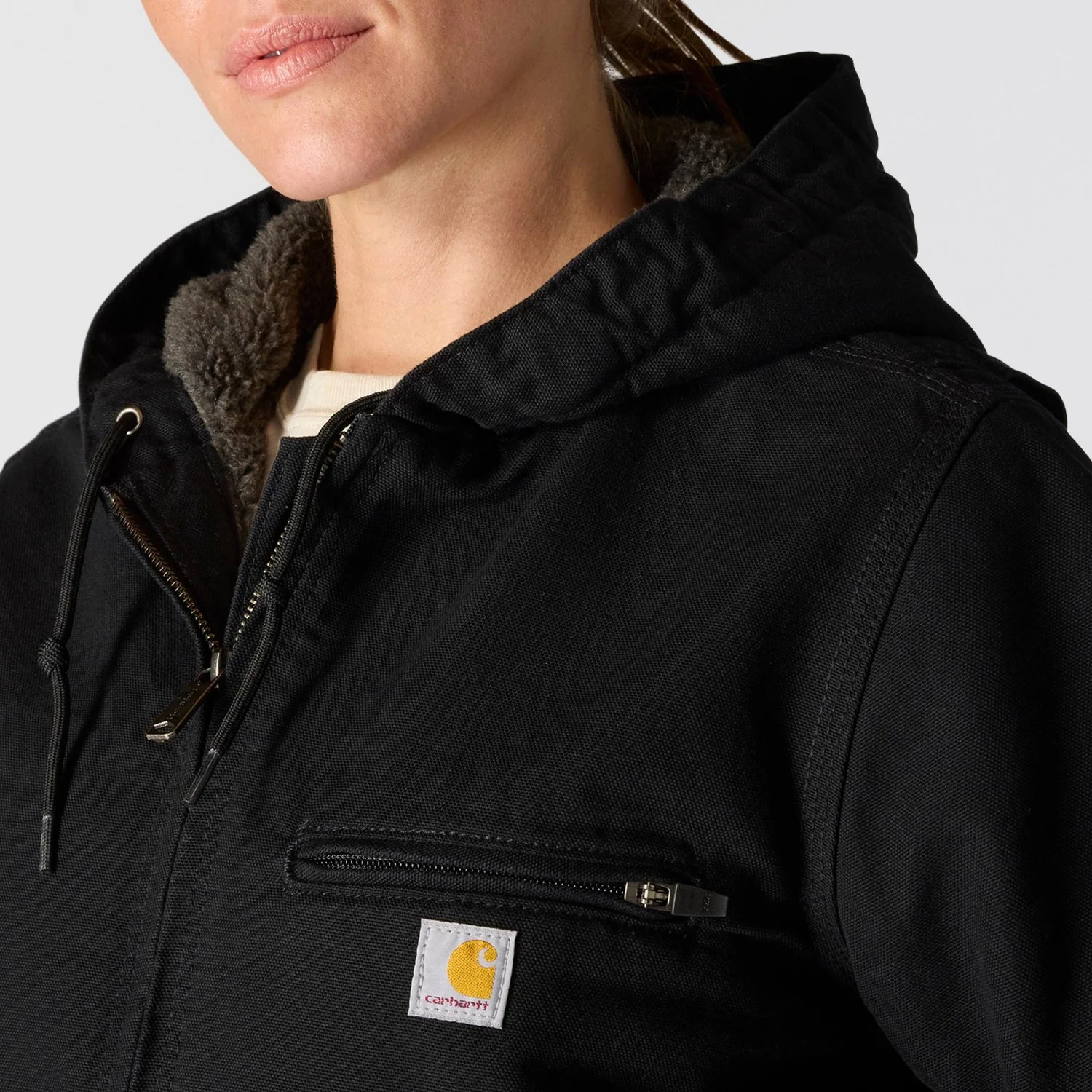 Carhartt Women's Washed Duck Sherpa Jacket - Image 3