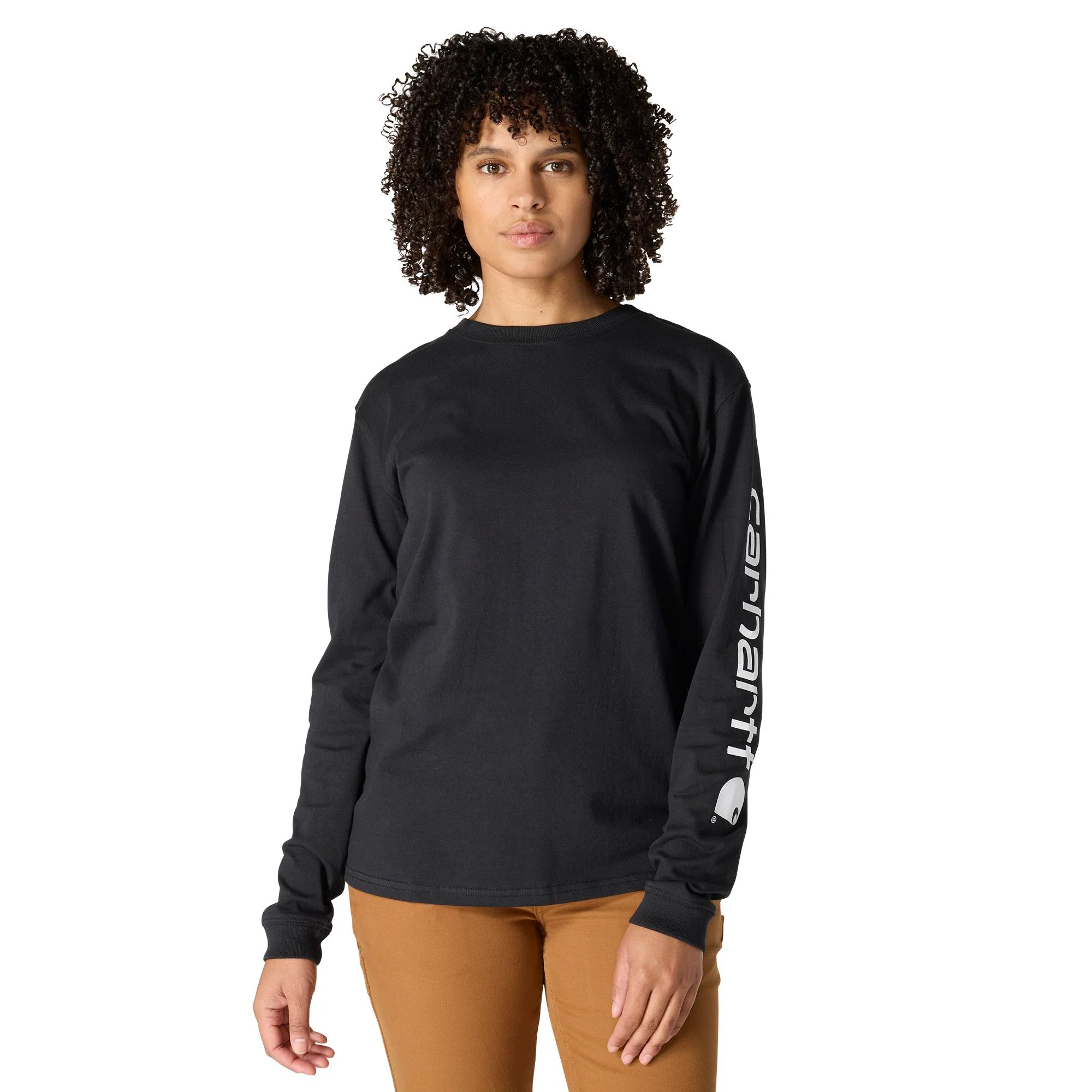 Carhartt Women's Dearborn Loose Logo Long Sleeve T-Shirt