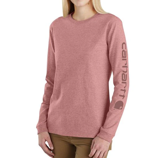 Carhartt Women's Dearborn Loose Logo Long Sleeve T-Shirt - Image 11
