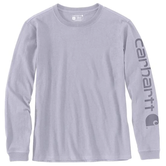 Carhartt Women's Dearborn Loose Logo Long Sleeve T-Shirt - Image 13
