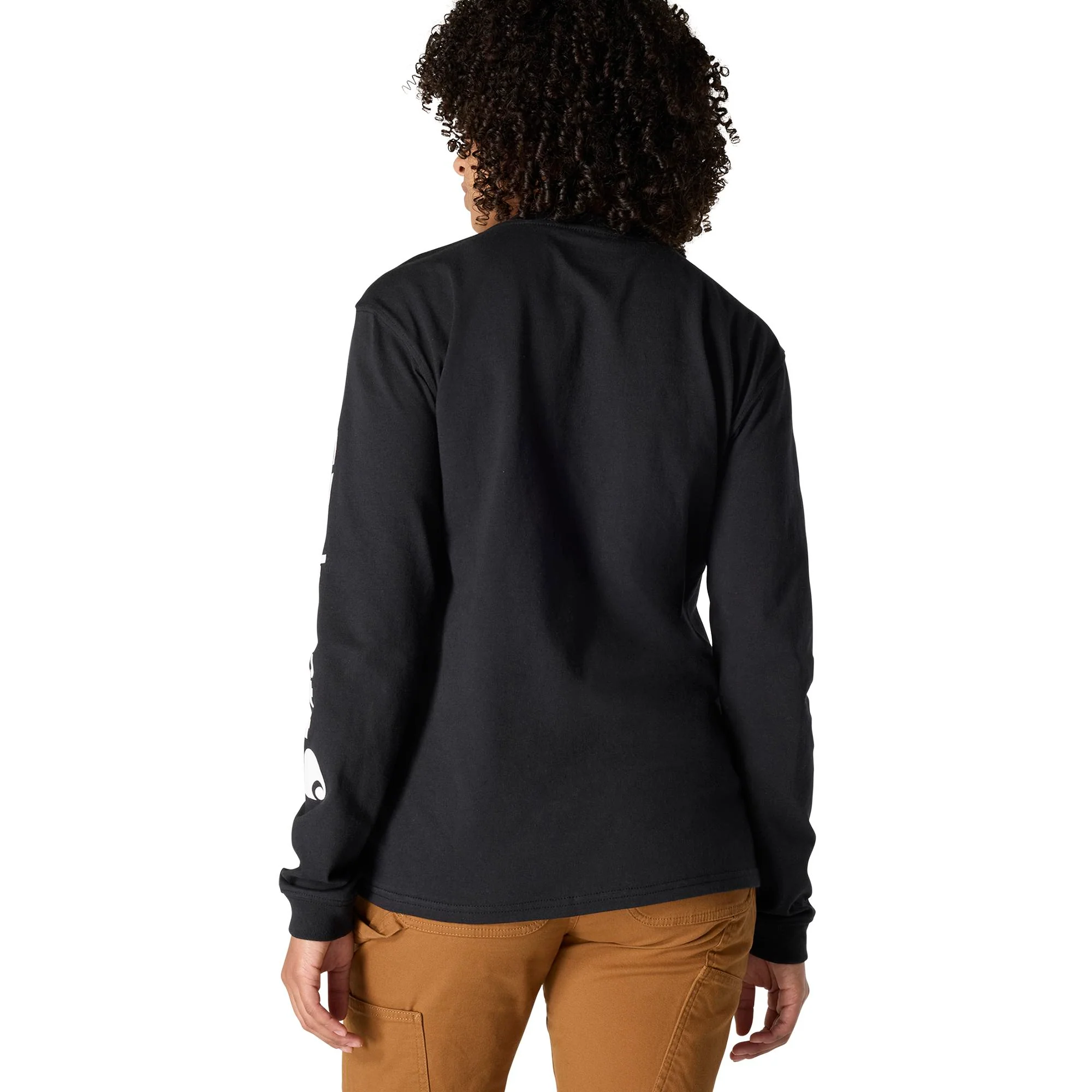Carhartt Women's Dearborn Loose Logo Long Sleeve T-Shirt - Image 4